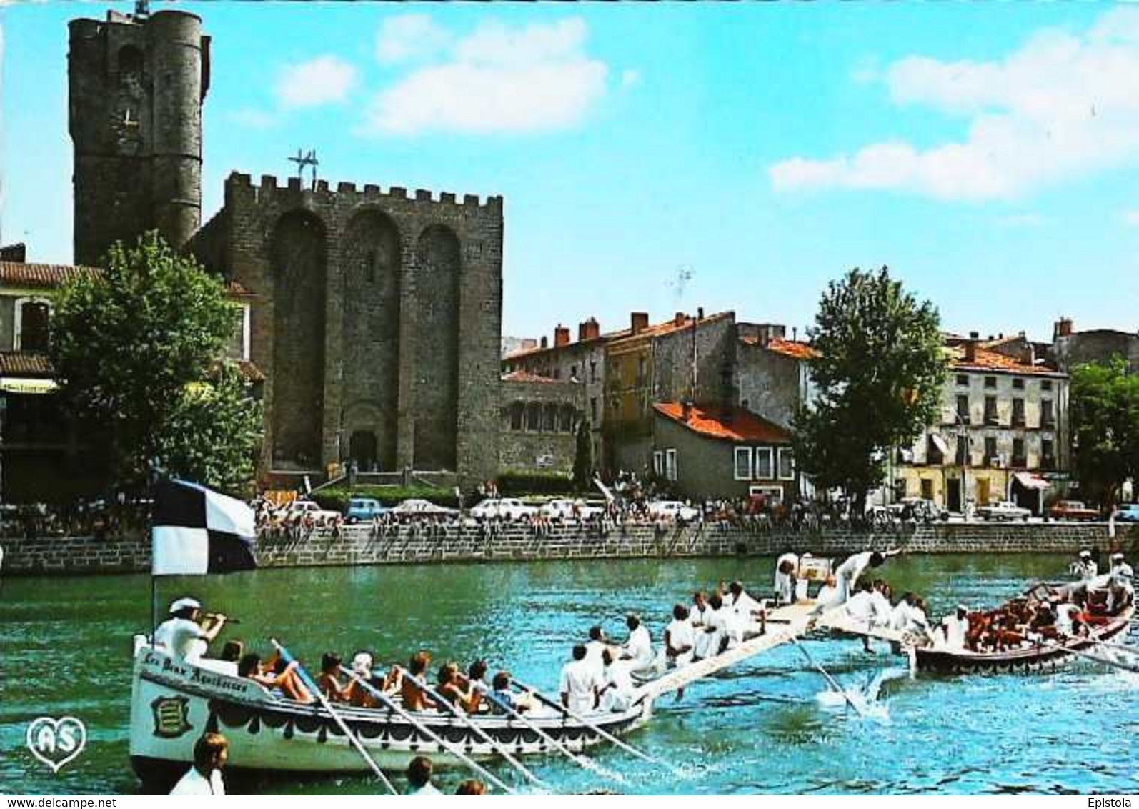 ► JOUTE NAUTIQUE - AGDE (Hérault)  1980s (Fischerstechen - Water Jousting) - Regional Games