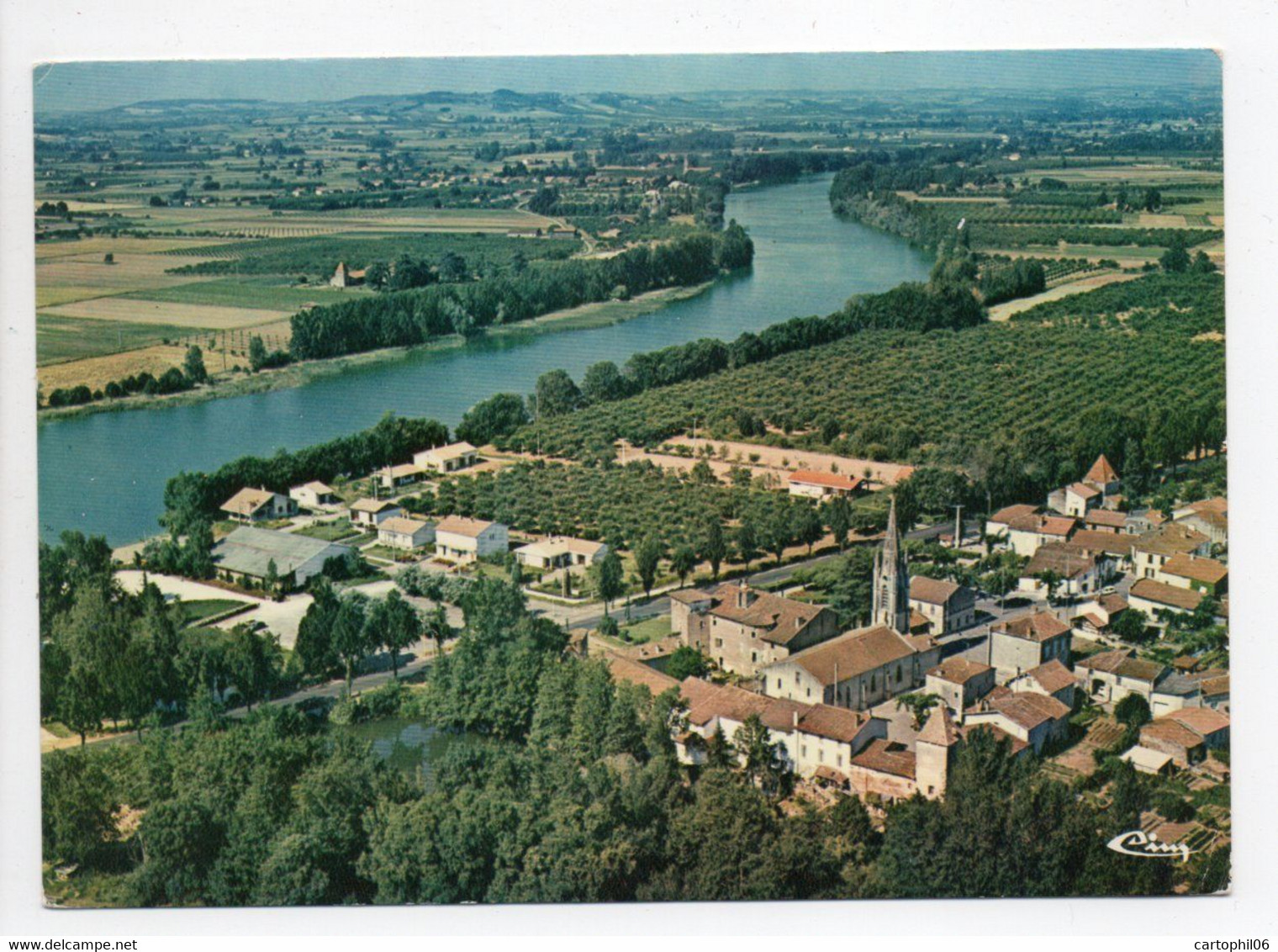 - CPM LE TEMPLE-SUR-LOT (47) - Vue Générale Aérienne - Photo CIM 3040 - - Autres & Non Classés