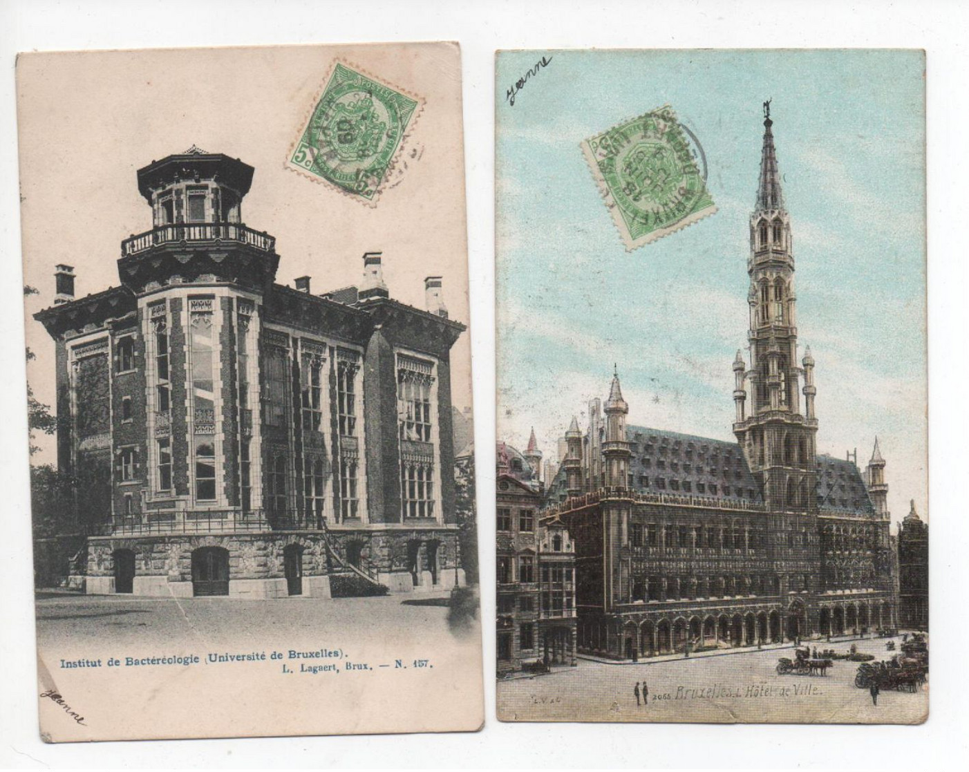 Lot  De  13    CPA    De  Bruxelles  Envoyées  Entre  1904  Et  1910 - Lotti, Serie, Collezioni