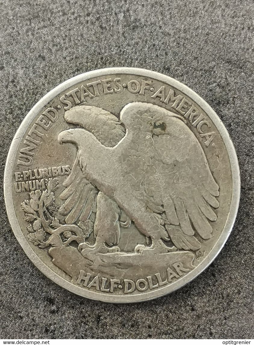 HALF DOLLAR LIBERTY WALKING 1937 ARGENT USA ETATS UNIS D'AMERIQUE / UNITED STATES OF AMERICA SILVER - 1916-1947: Liberty Walking (Liberté Marchant)