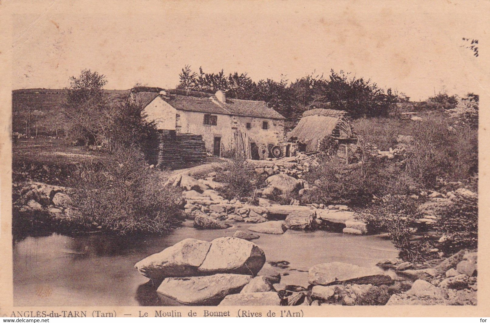 Tarn : ANGLES Du TARN : Le Moulin De Bonnet - Rives De L'Ain - Angles