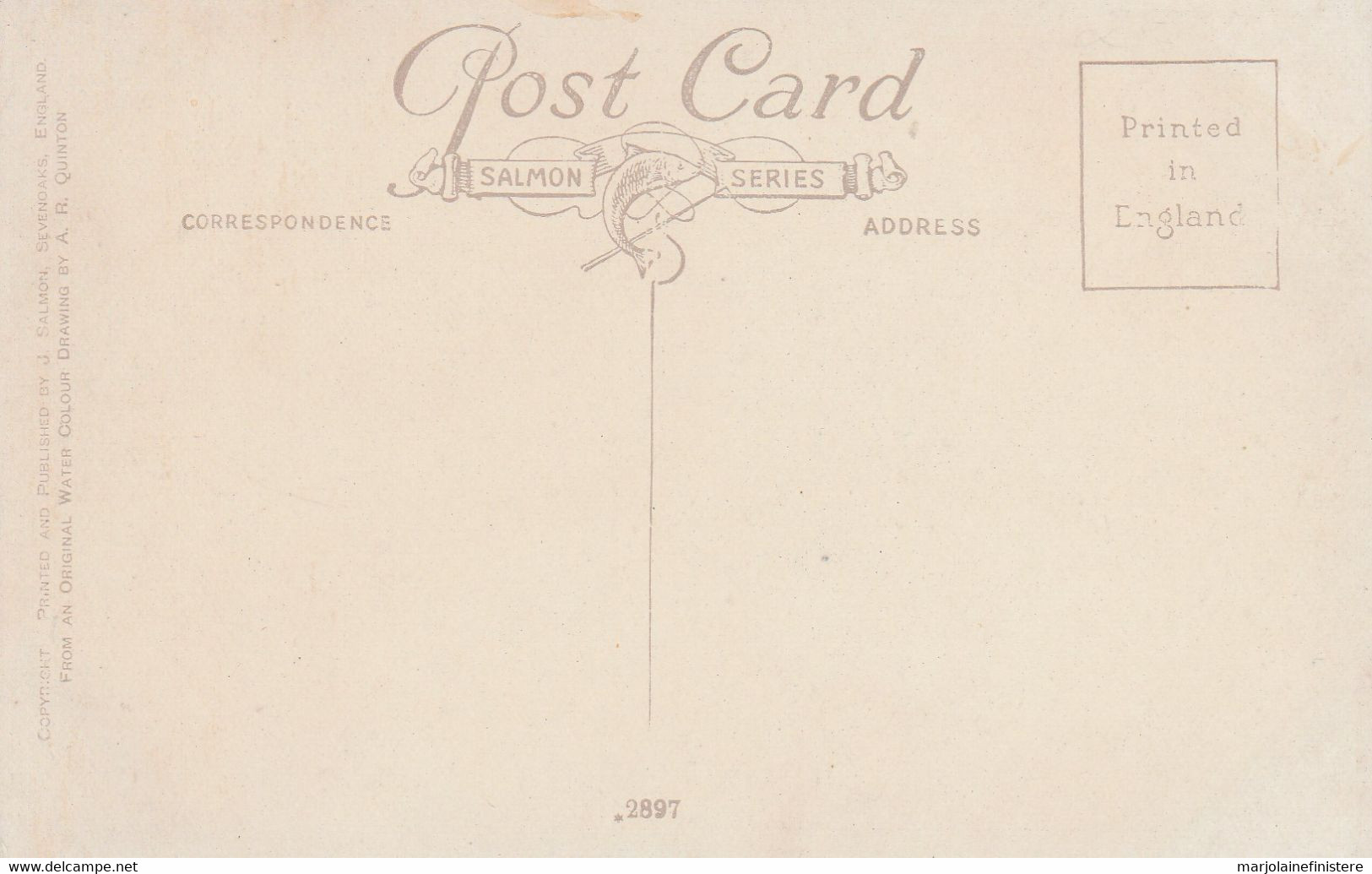 THORPE VILLAGE, NORWICH. Post Card. Salmon Series. N° 2897. AR. QUINTON.  SUP. - Quinton, AR