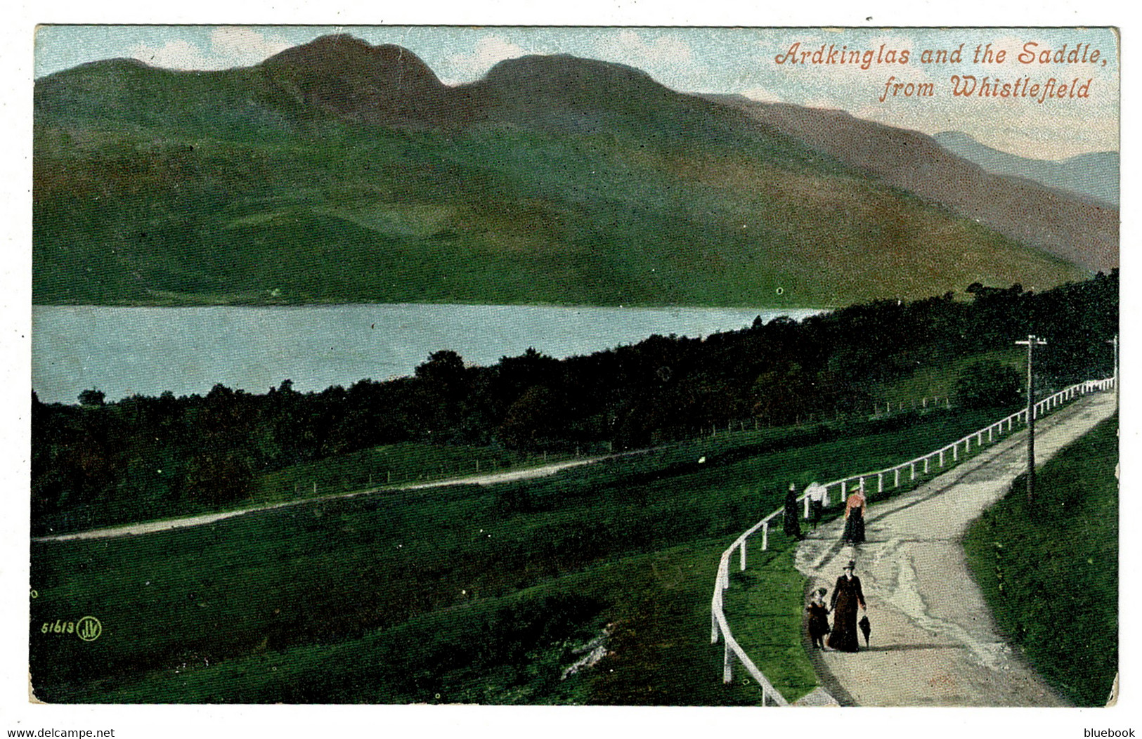 Ref 1482 - Early Postcard - Ardkinglas & The Saddle From Whistlefield Argyllshire Scotland - Argyllshire