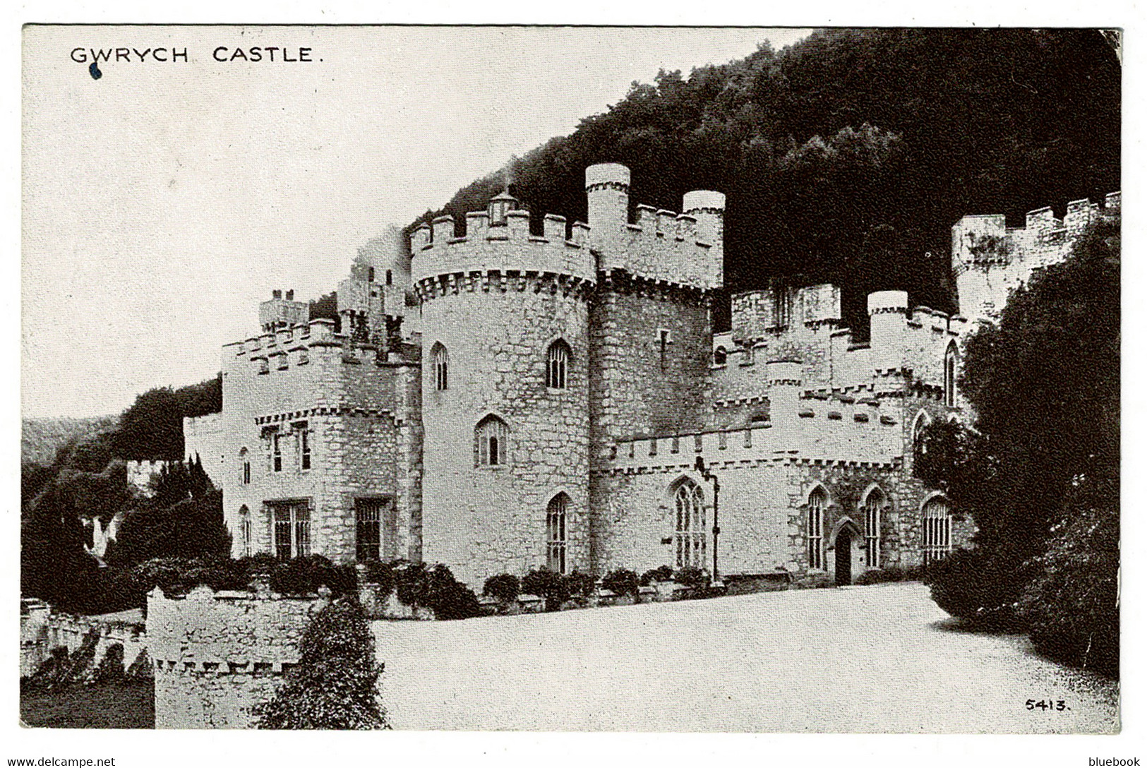 Ref 1482 - 1925 Postcard - Gwrych Castle - Denbighshire Wales - Denbighshire