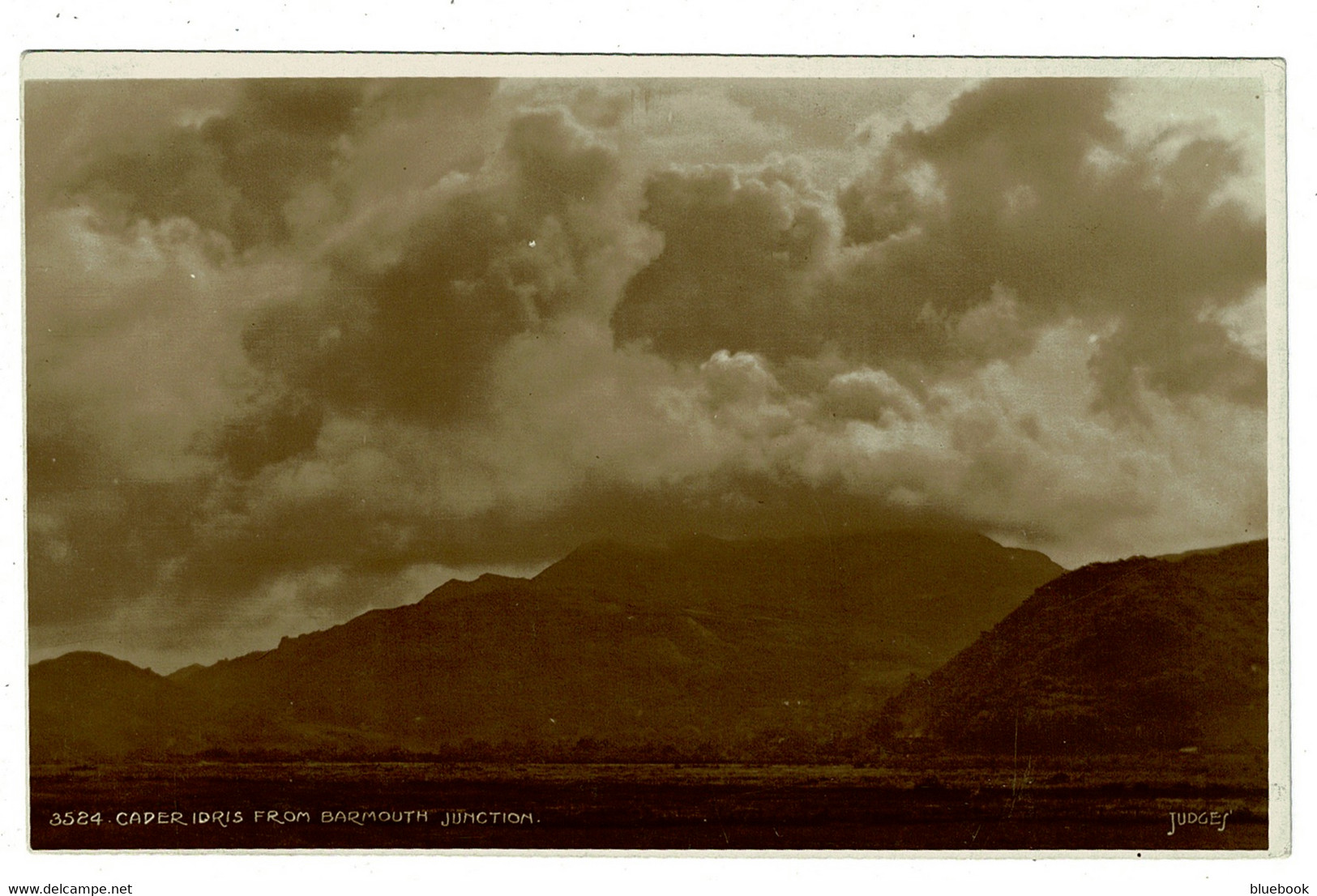 Ref  1483  -  Early Judges Real Photo Postcard - Cader Idris From Barmouth Junction Wales - Merionethshire