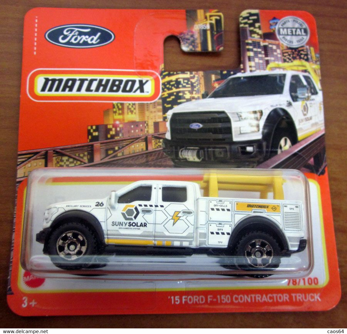 '15 FORD F-150 Contractor Truck  Matchbox   NEW BLISTER - Matchbox (Mattel)