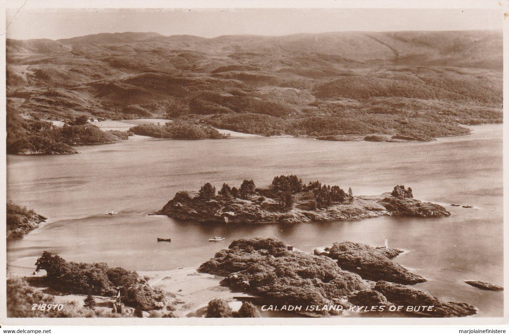 KYLES OF BUTE - Caladh Island. Valentine's Post Card. Valentine & Sons. Real Photograph. N° 218910 - Bute