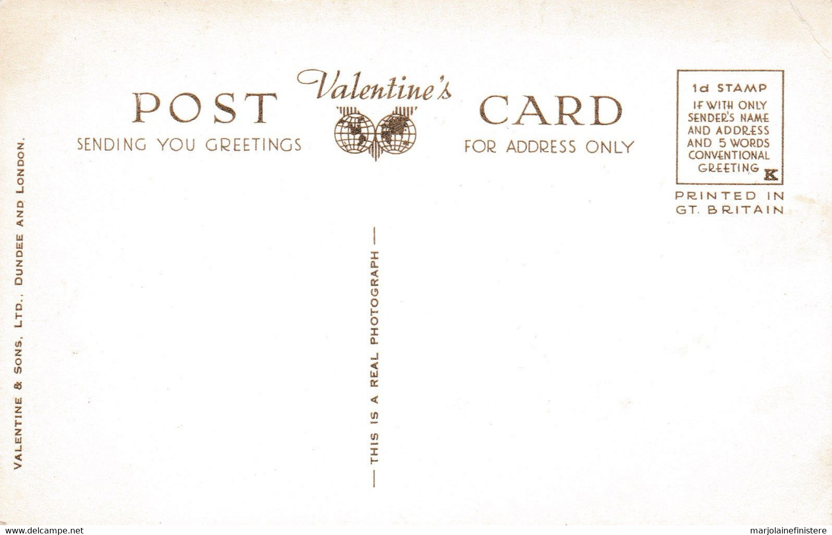KYLES OF BUTE - Caladh Island. Valentine's Post Card. Valentine & Sons. Real Photograph. N° 218910 - Bute