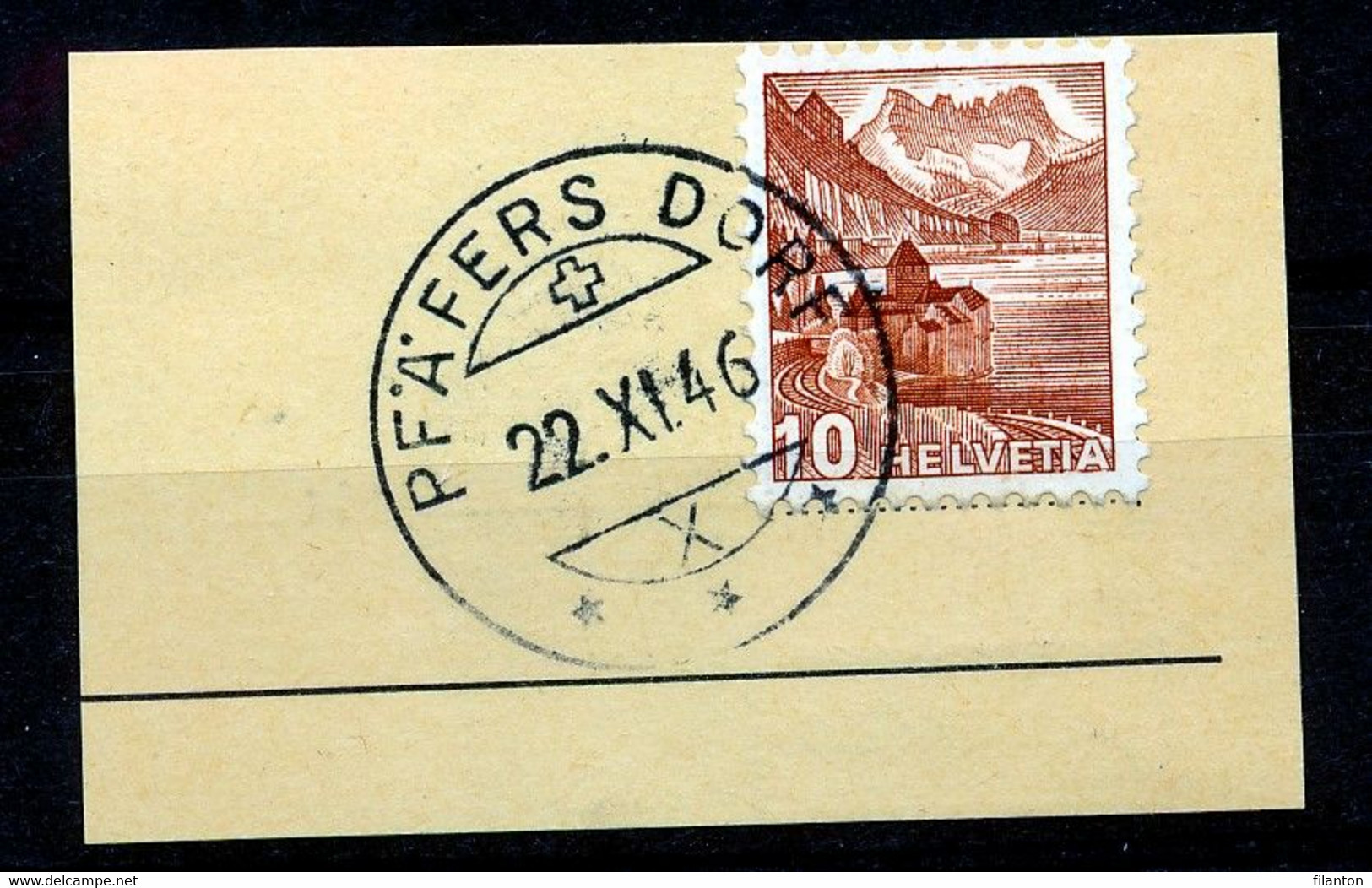 Mi Nr 363 -  Stempel "PFÄFERS-DORF" - Kanton Sankt-Gallen - (ref. 3202) - Autres & Non Classés