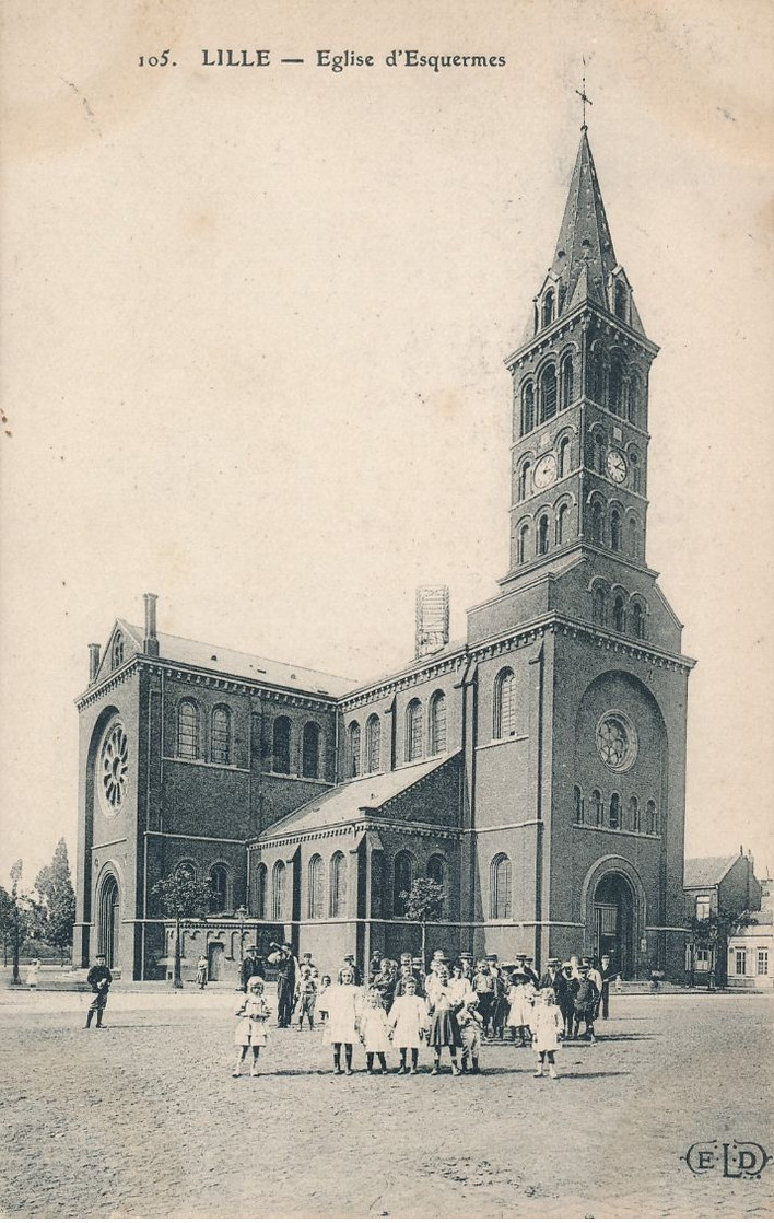 Lille ELD Grand Logo 105 Eglise D'Esquermes Rare Et Charmant TBE - Lille