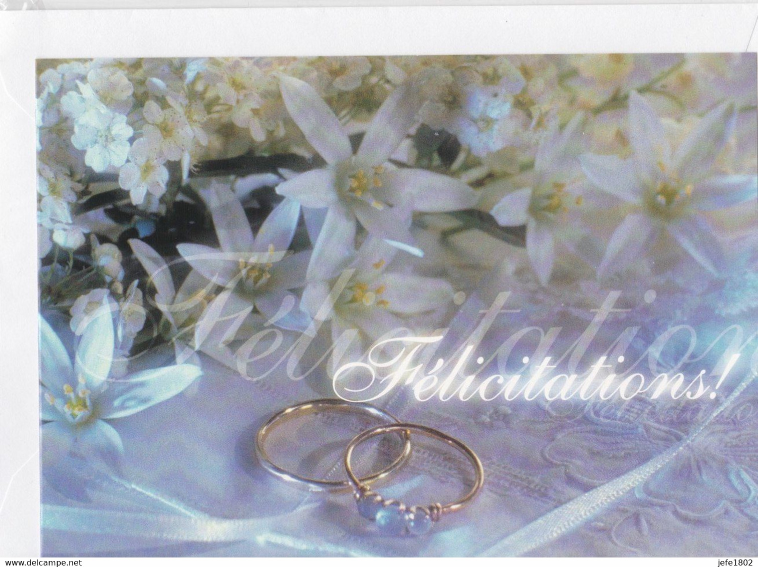 Postogram 177 F / 00 - Félicitations ! - Wedding Rings - Postogram
