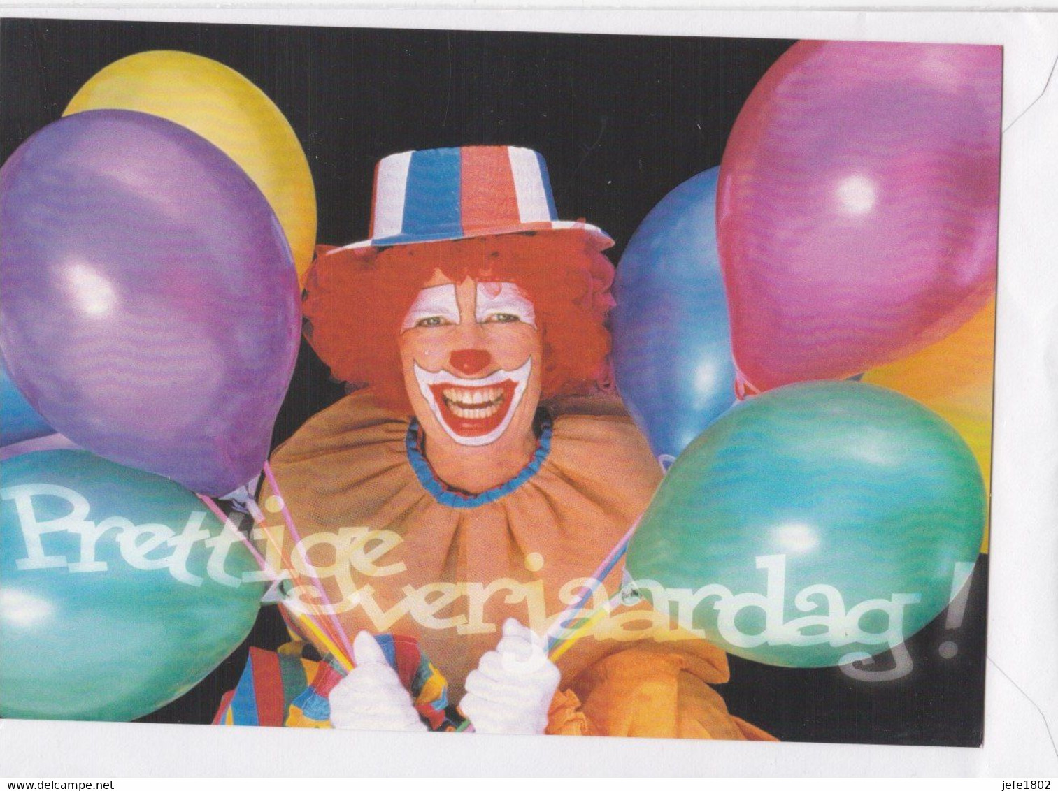 Postogram 179 N / 00 - Prettige Verjaardag - Balloons - Clown - Postogram