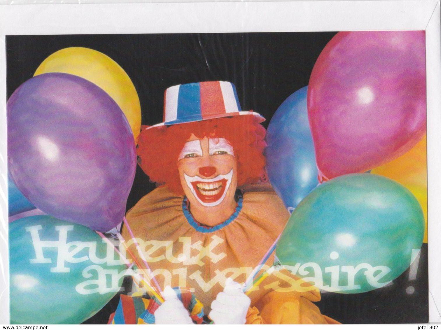 Postogram 180 F / 00 - Heureux Anniversaire ! - Balloons - Clown - Postogram