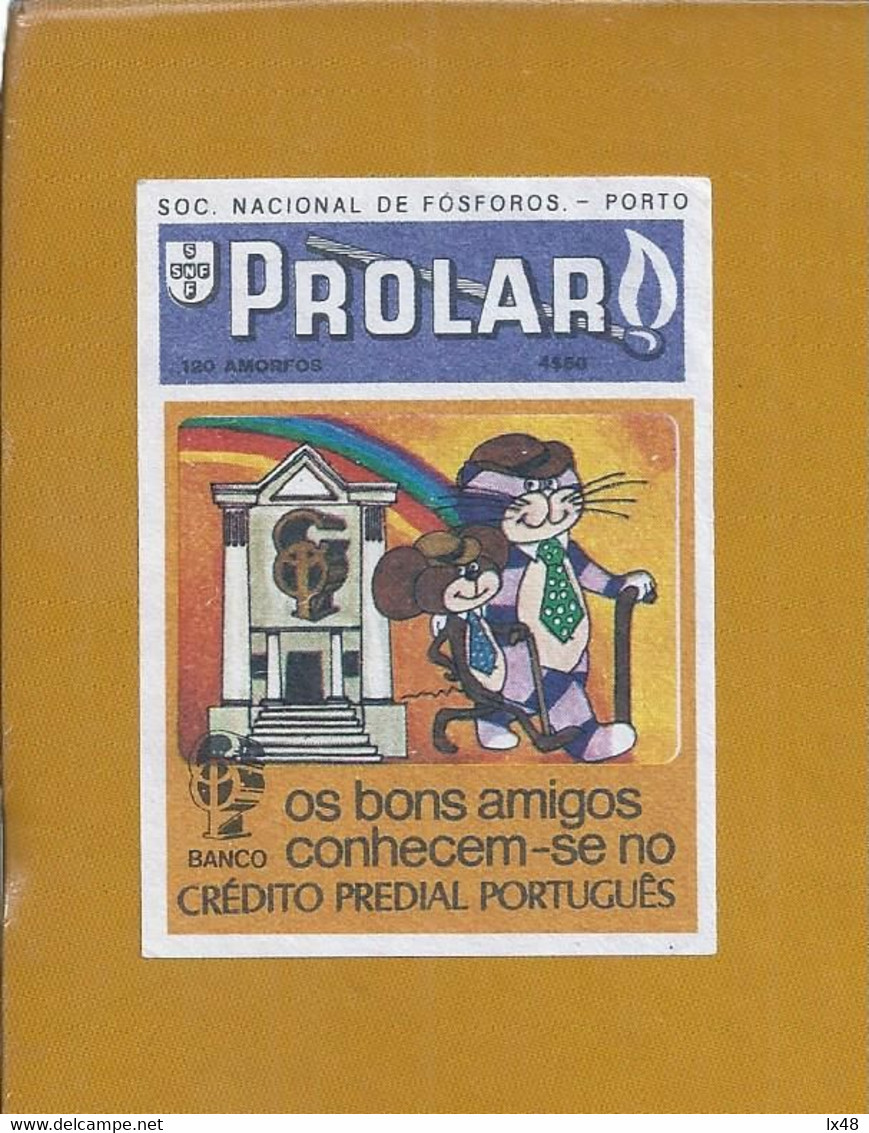 Etiqueta De Caixa Fósforos.Publicidade Crédito Predial Português. Matchbox Label. Advertising Portuguese Property Credit - Tabaco & Cigarrillos