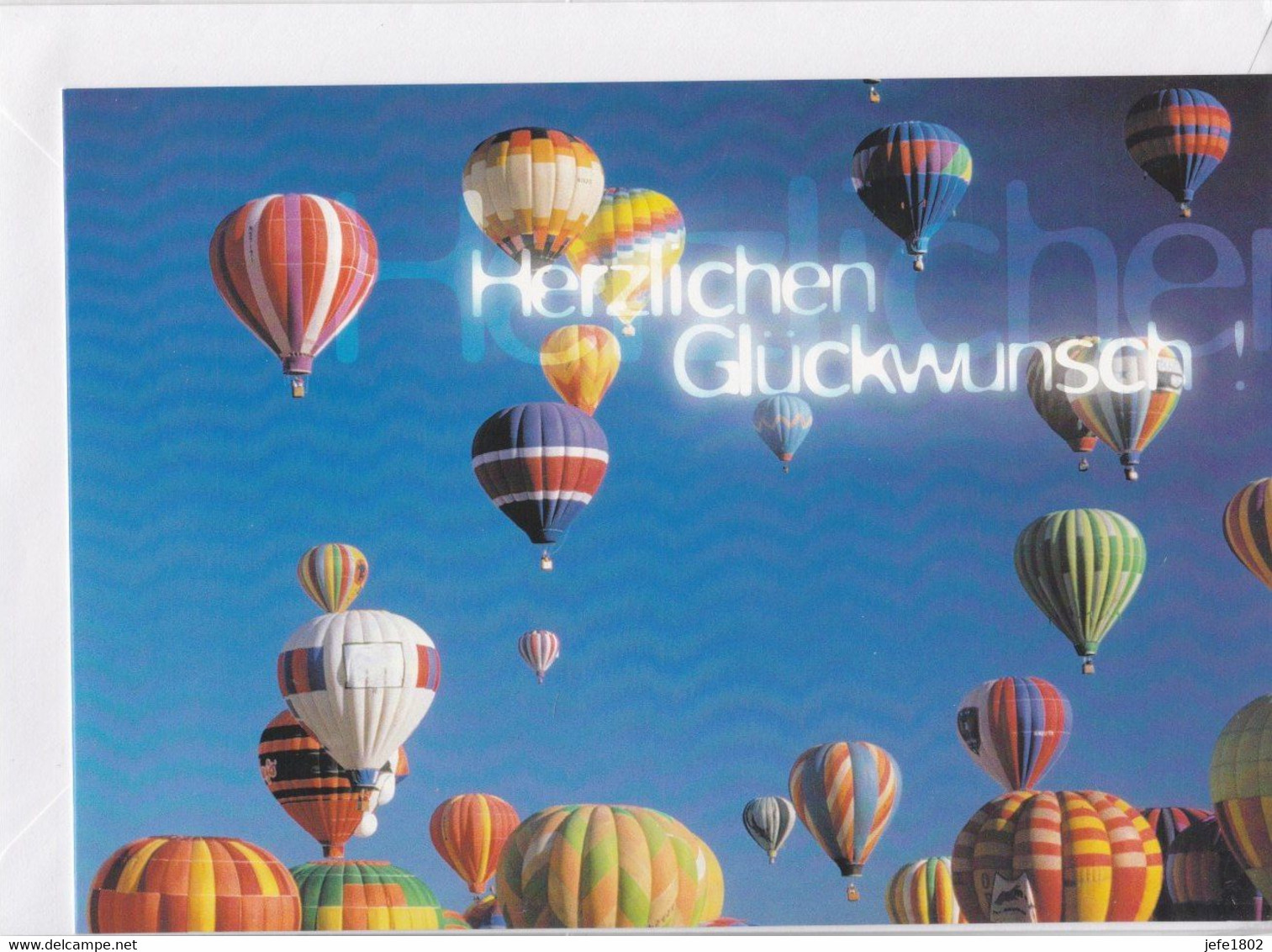Postogram 187 D  / 00 - Herzlichen Glückwunsch - Hot Air Balloons - Postogram