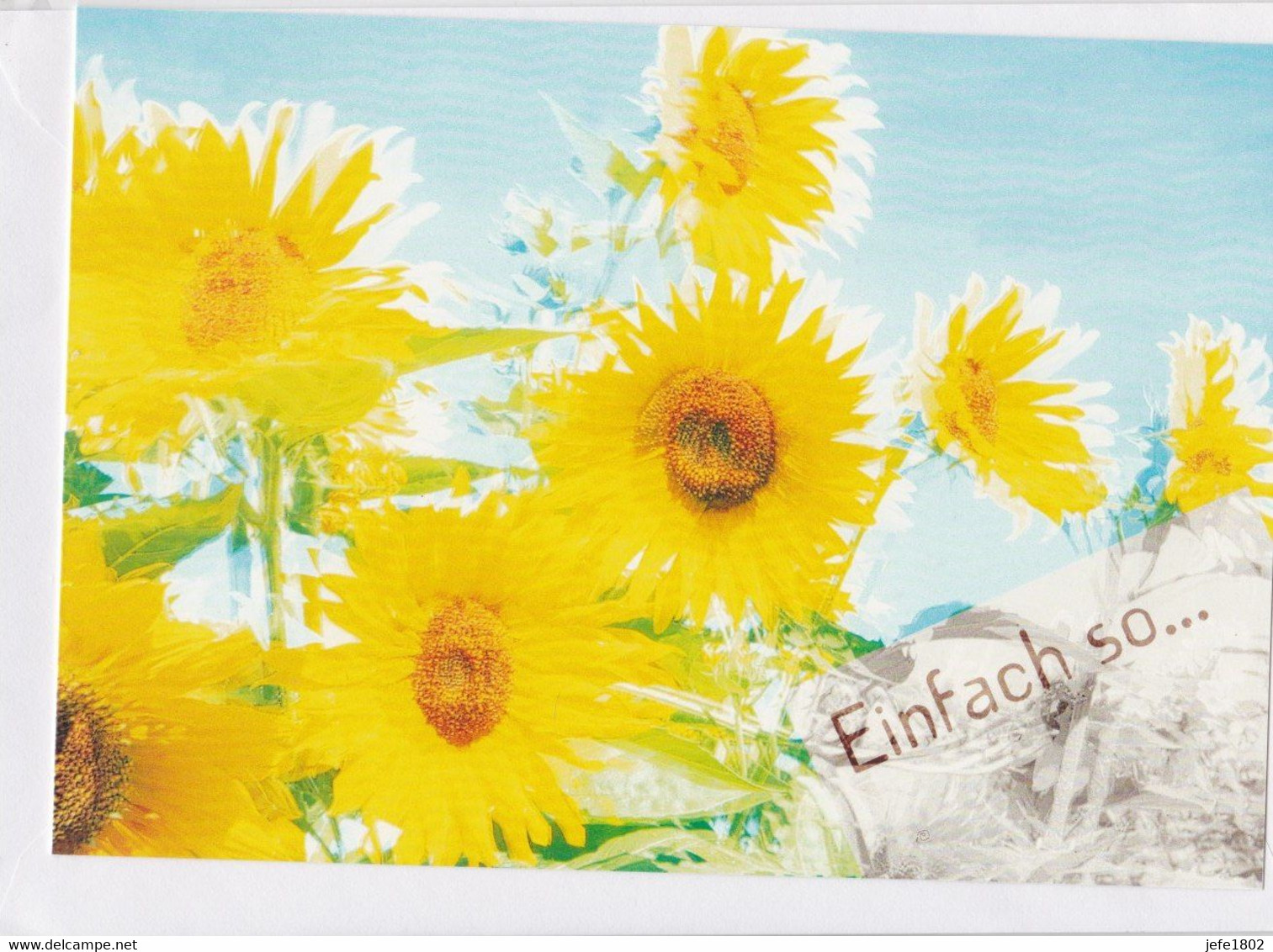 Postogram 196 D  - Einfach So ... Sunflowers - Zonnebloemen - Postogram