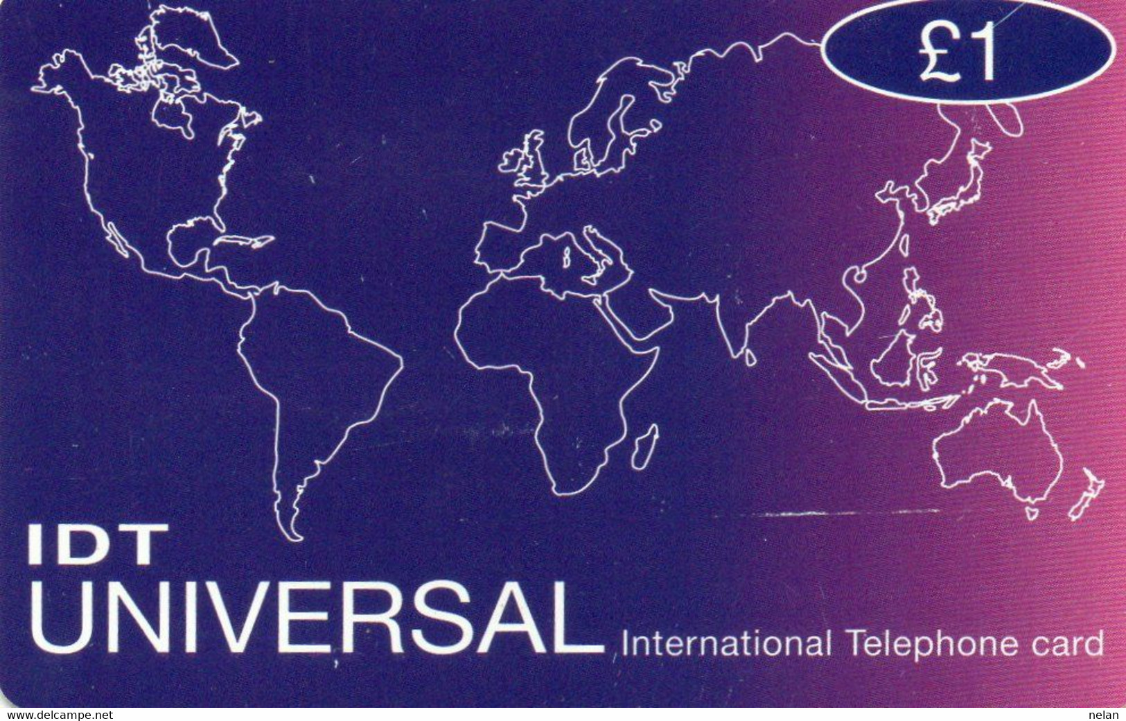 SCHEDA TELEFONICA - PHONE CARD - IDT UNIVERSAL - A Identifier