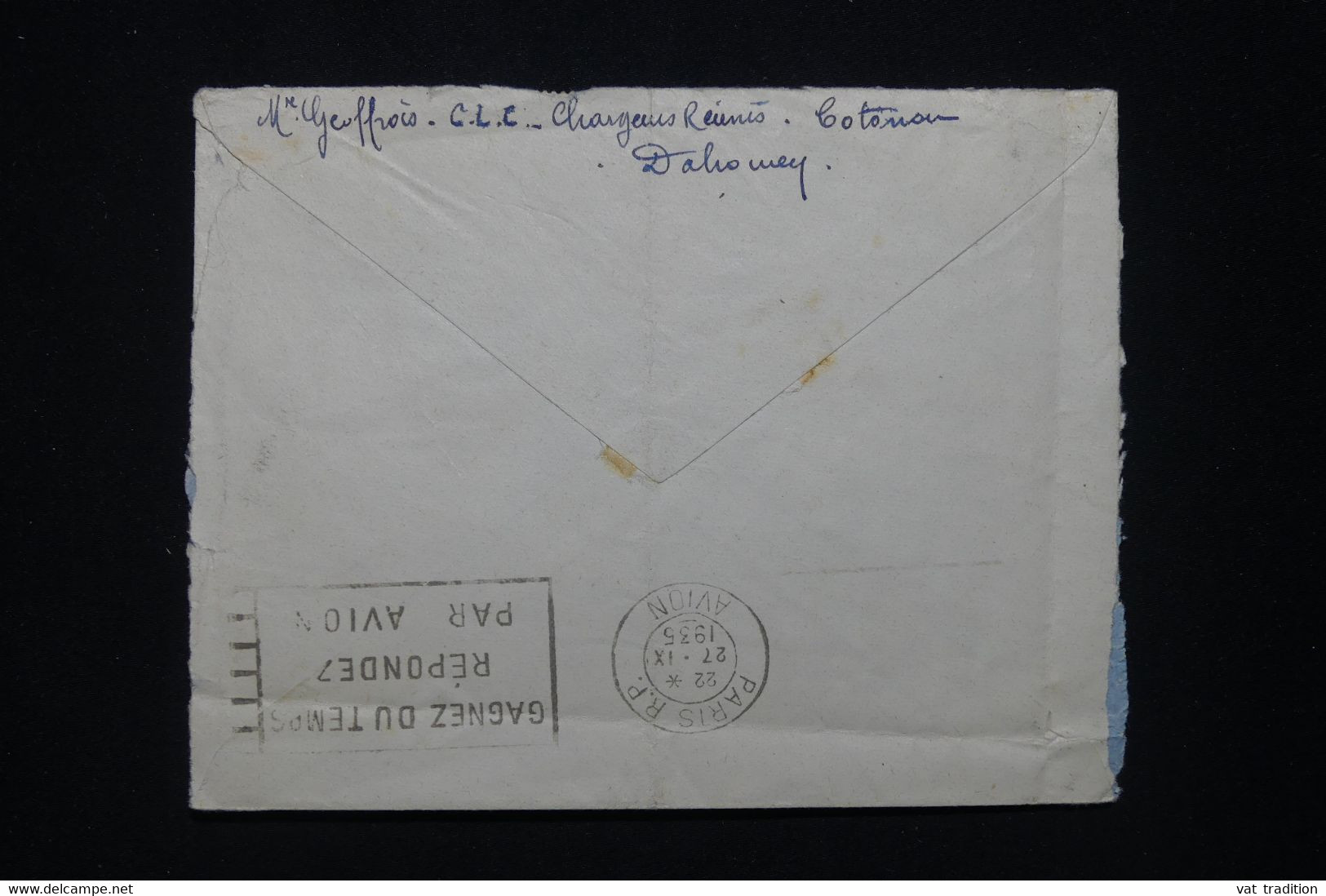 NIGER - Enveloppe De Niamey Pour La France En 1935 Par Avion - L 96038 - Storia Postale