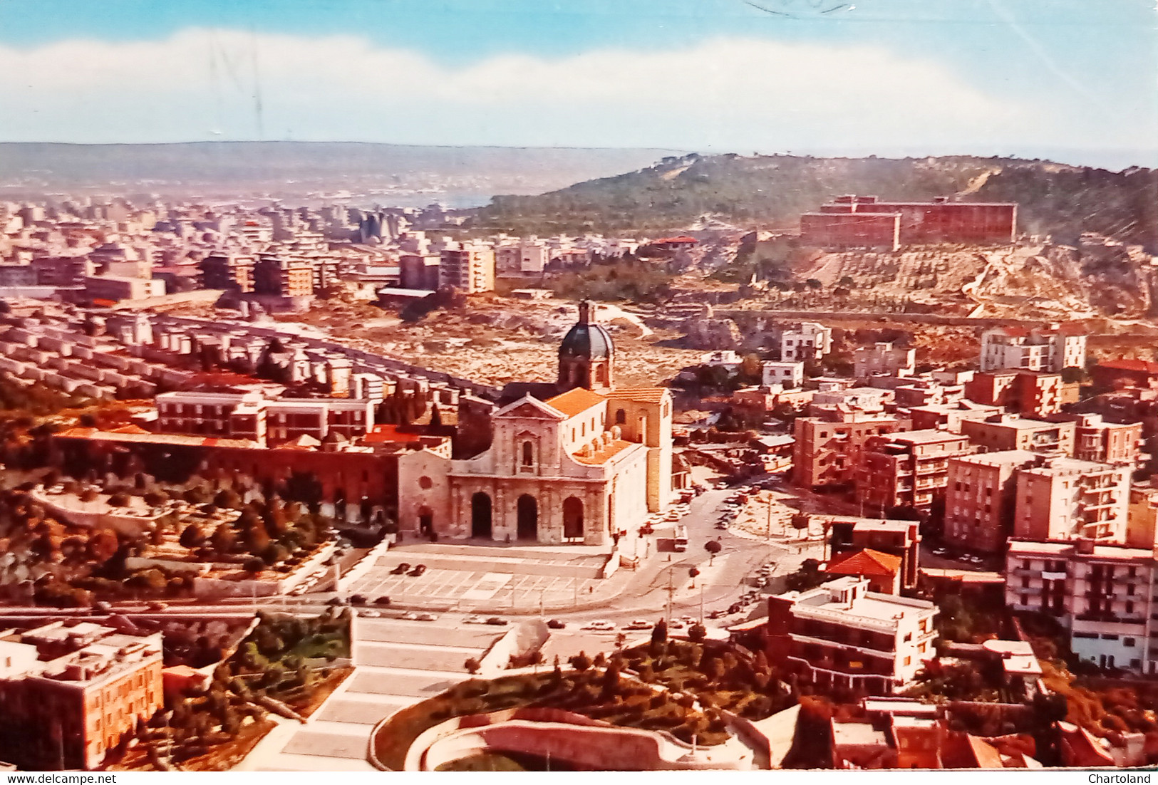 Cartolina - Cagliari - Basilica Di Bonaria - Veduta Aerea - 1972 - Cagliari