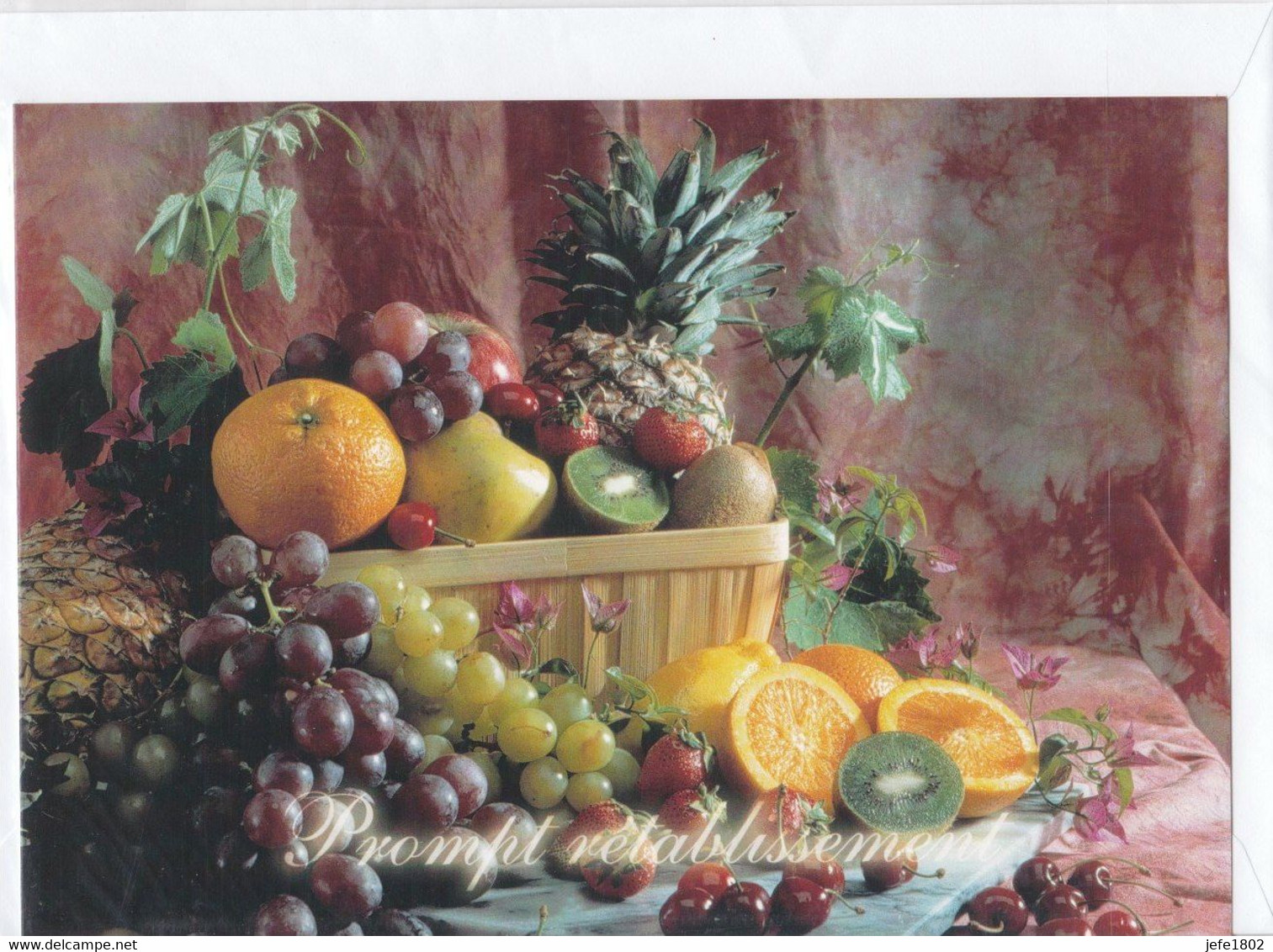 Postogram 216 F - Prompt Rétablissement - Oranges - Grapes - Kiwi ... - Postogram