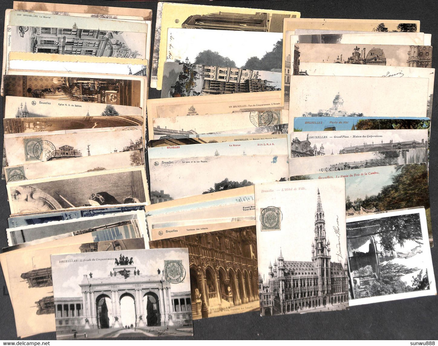 Bruxelles - Splendide LOT plus de 250 cartes (animée tram colorisée précurseur quelques scans.. à découvrir, petit prix)