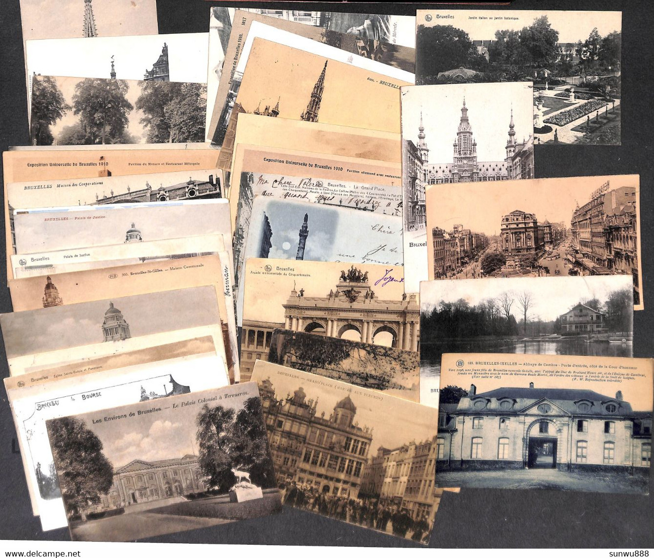 Bruxelles - Splendide LOT plus de 250 cartes (animée tram colorisée précurseur quelques scans.. à découvrir, petit prix)