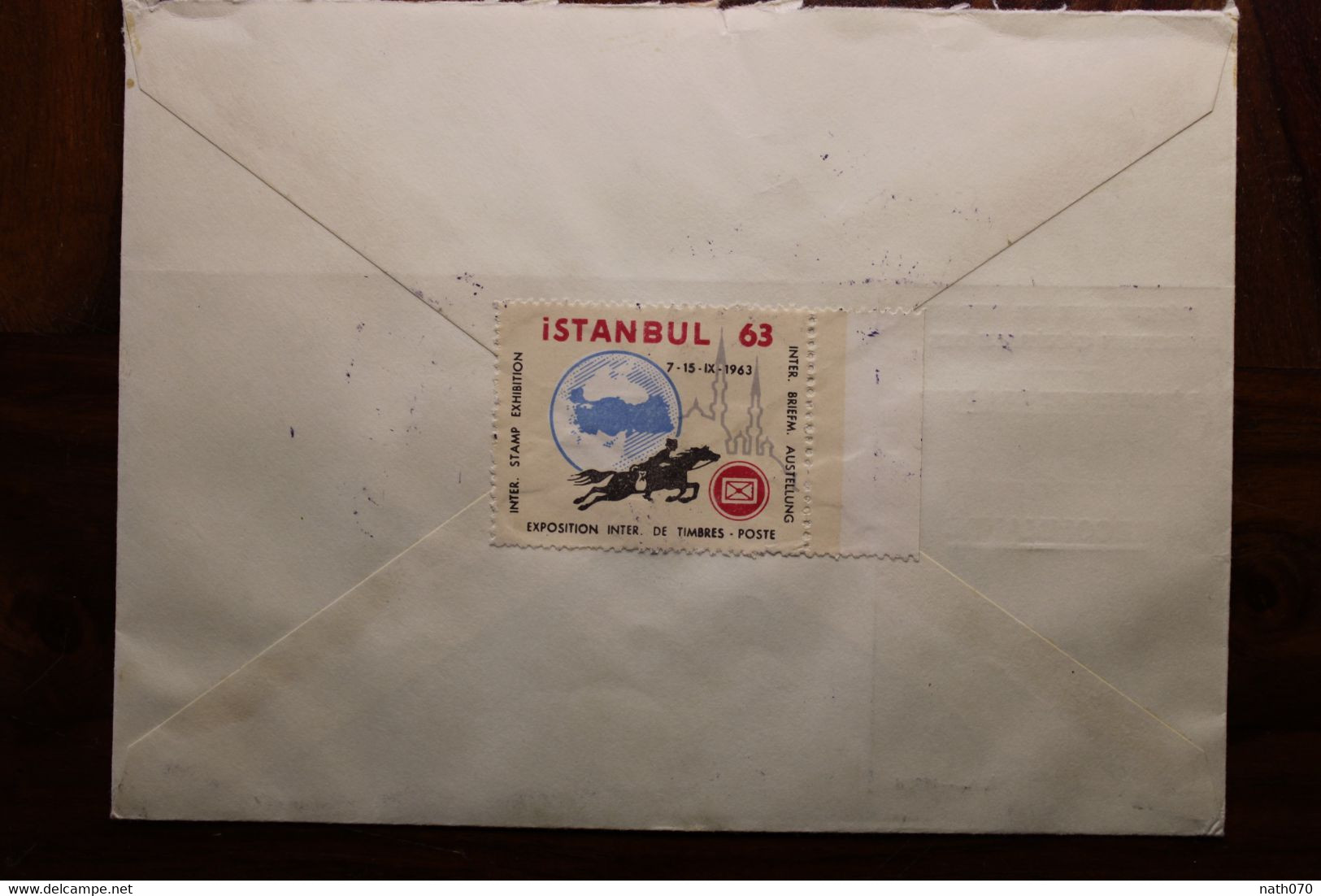 Turquie 1963 Recommandé Röttingen Türkei Air Mail Cover Par Avion Allemagne Turkey Türkiye - Covers & Documents