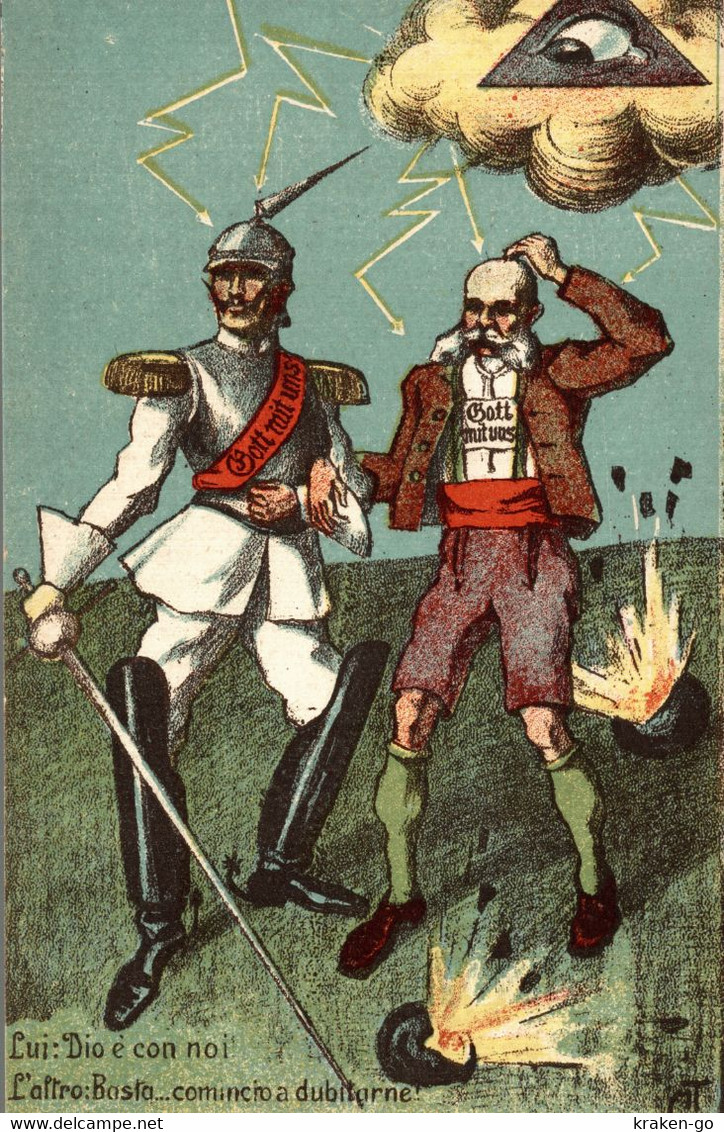 6 CPA - SÉRIE COMPLÈTE, FULL SET - WW1 WWI Propaganda Propagande - KAISER - Umoristica Satirica Humour Satirique - SV014 - Guerra 1914-18