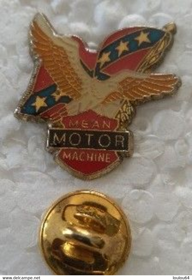 Pin's - Motos - AIGLE - USA - MEAN MOTOR MACHINE - - Motos