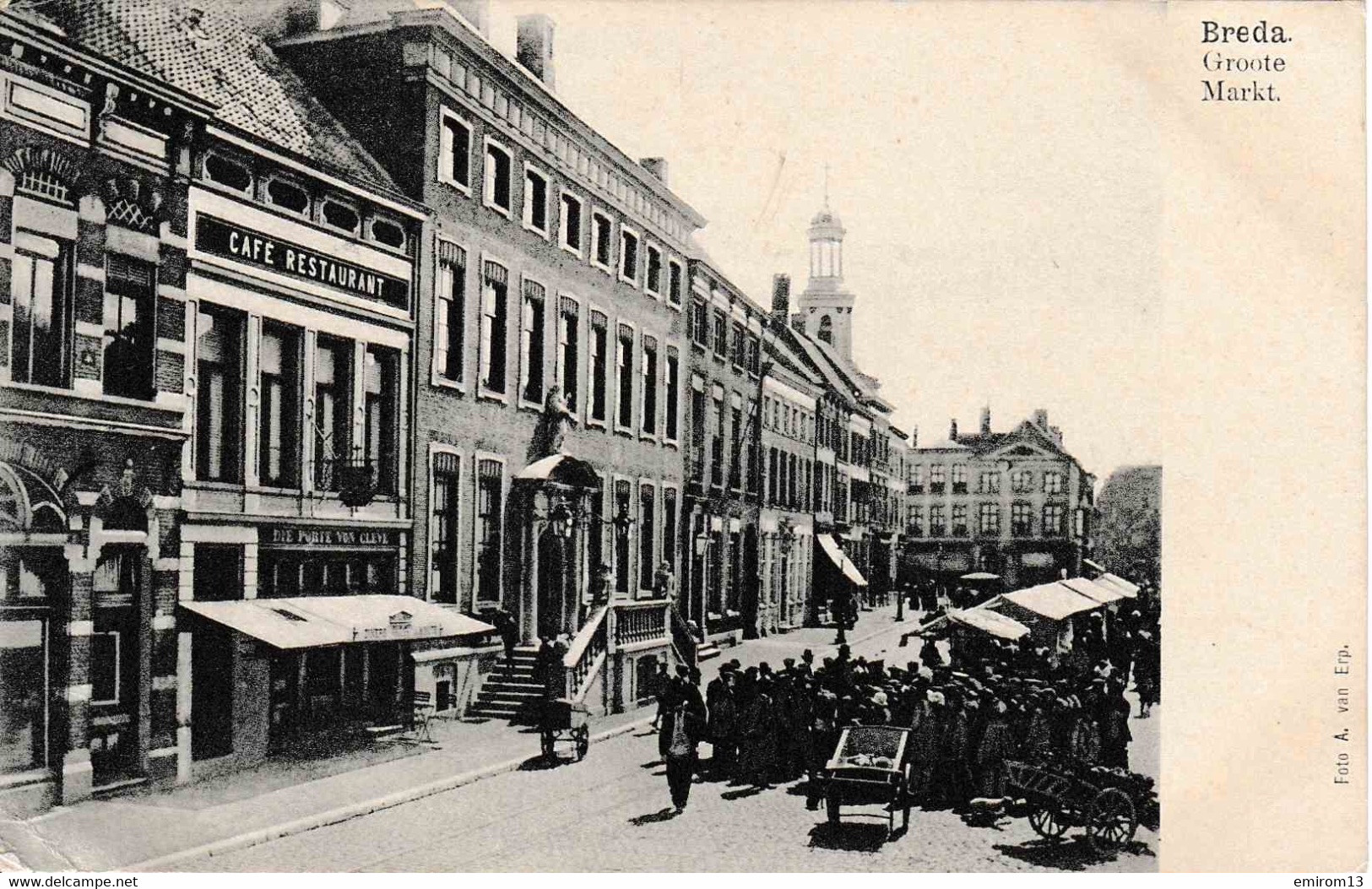 Breda Groote Markt Marché Café Restaurant Foto Van Erp - Breda