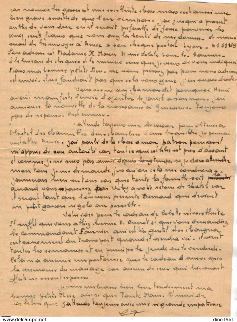 VP18.065 - MILITARIA - Etat Français - Guerre 39 / 45 - Lettre Du Secretariat D'Etat à L'Aviation - Documenten