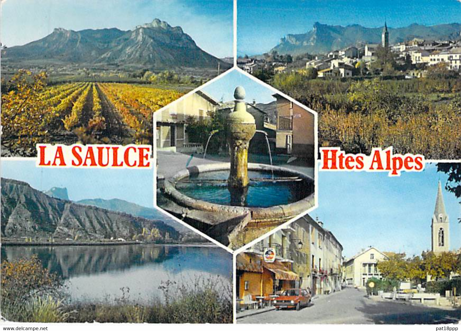 05 - LA SAULCE : Multivues ( Dont Bar Hotel " LES ROUTIERS " ) CPSM  Village ( 1.510 H )  Grand Format - Hautes Alpes - Andere & Zonder Classificatie