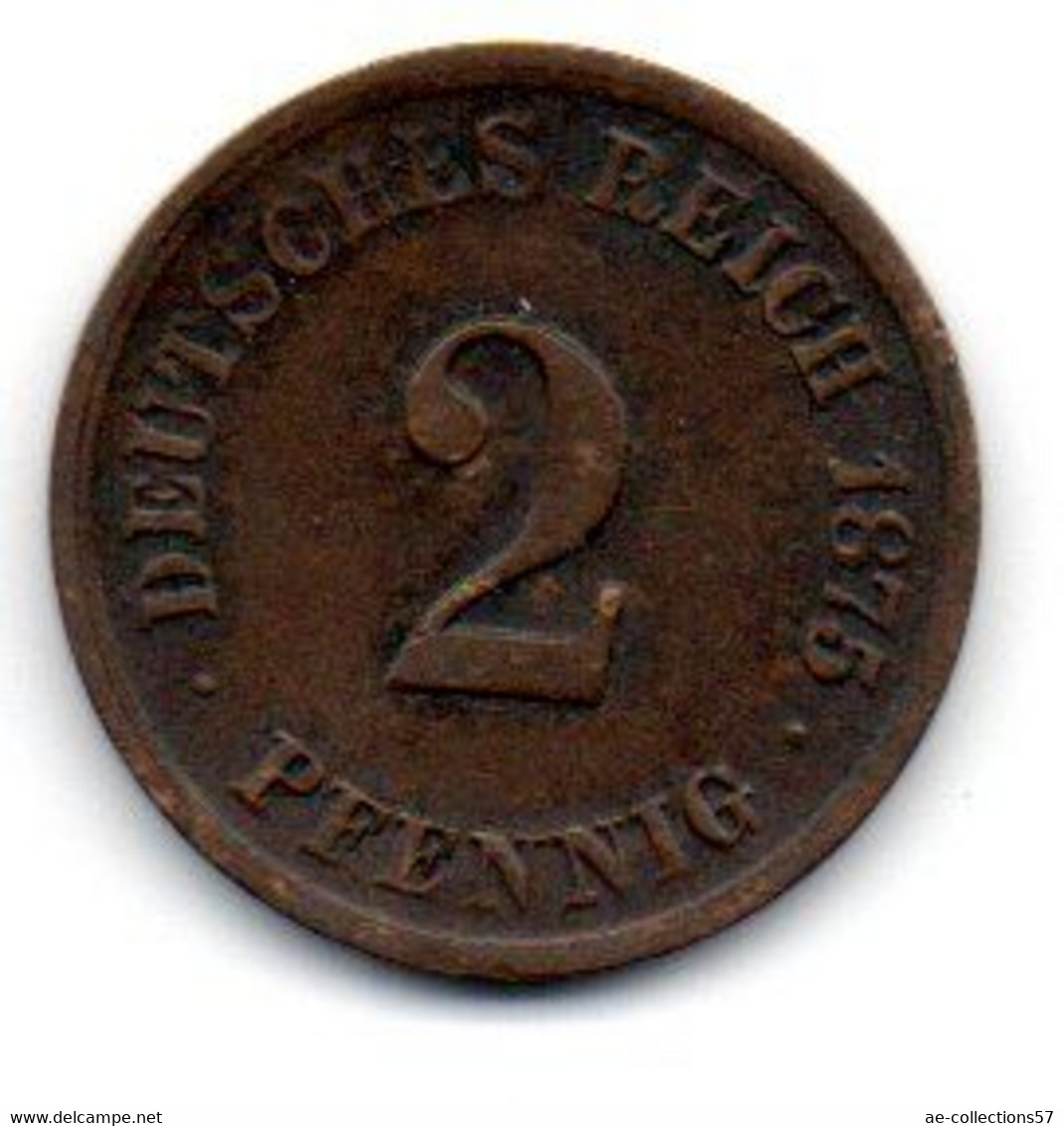 Allemagne -  2 Pfennig 1875 G TB - 2 Pfennig