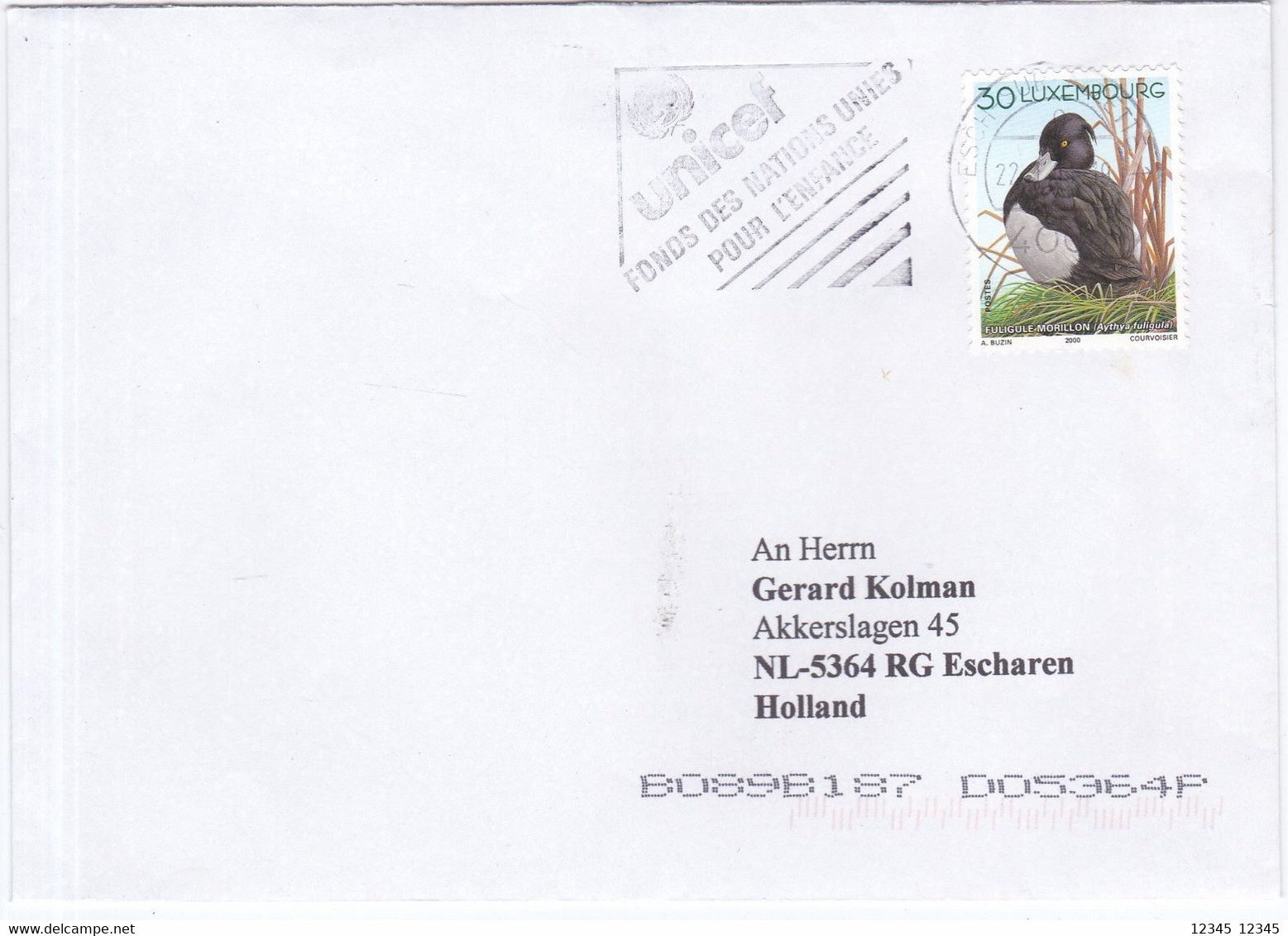 Luxembourg, Letter To Netherland - Storia Postale