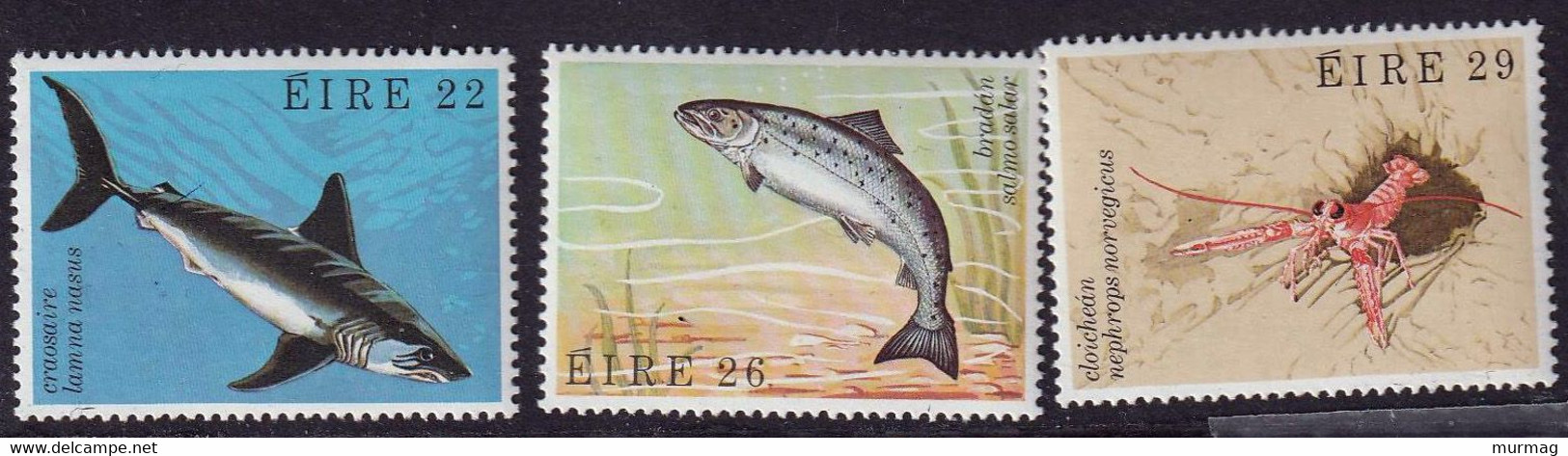 EIRE (Irlande) - Faune, Poissons, Crevette, Coquillages - Y&T N° 475-478 - MNH - 1982 - Other & Unclassified