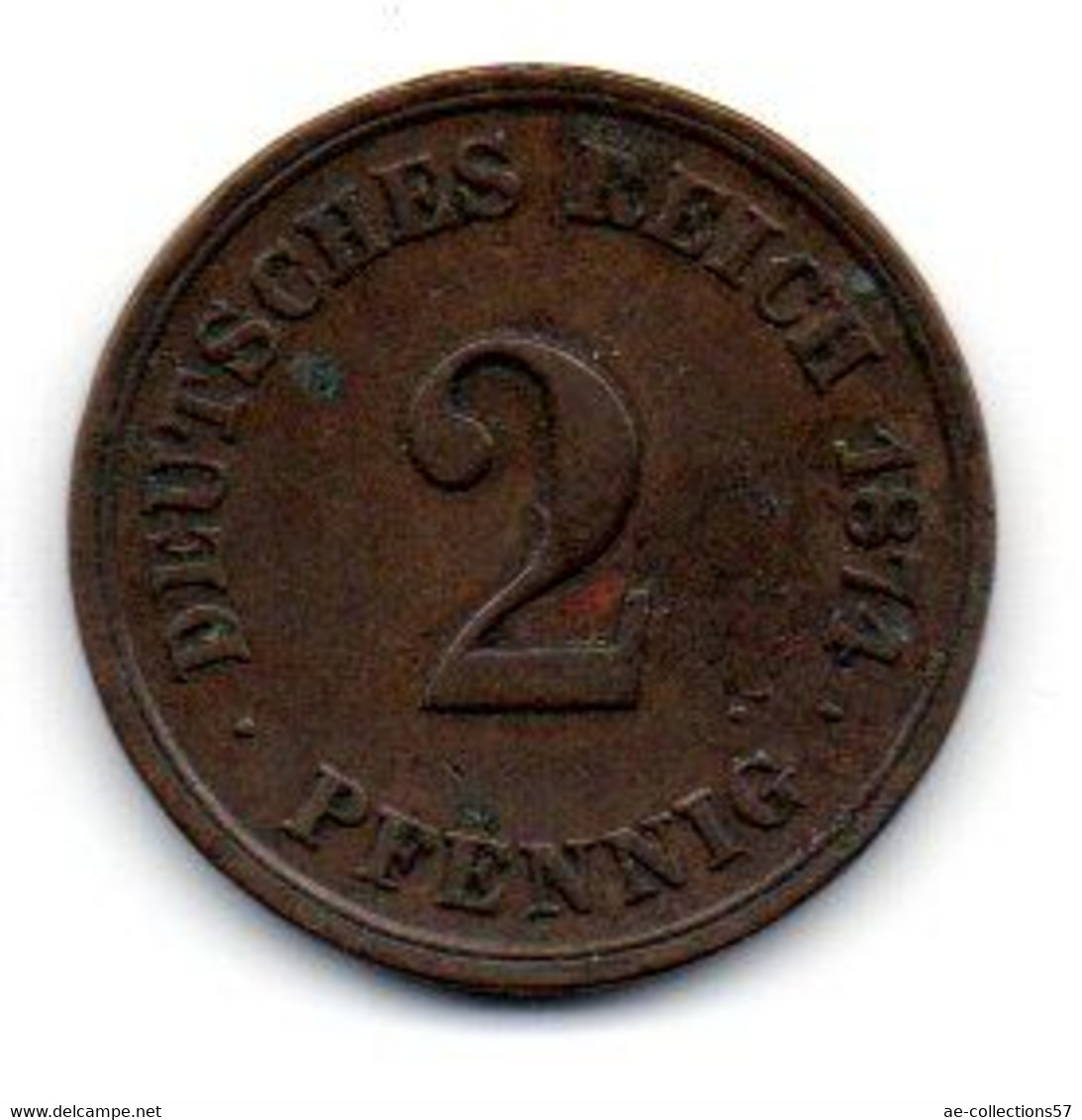Allemagne -  2 Pfennig 1874 F TB+ - 2 Pfennig