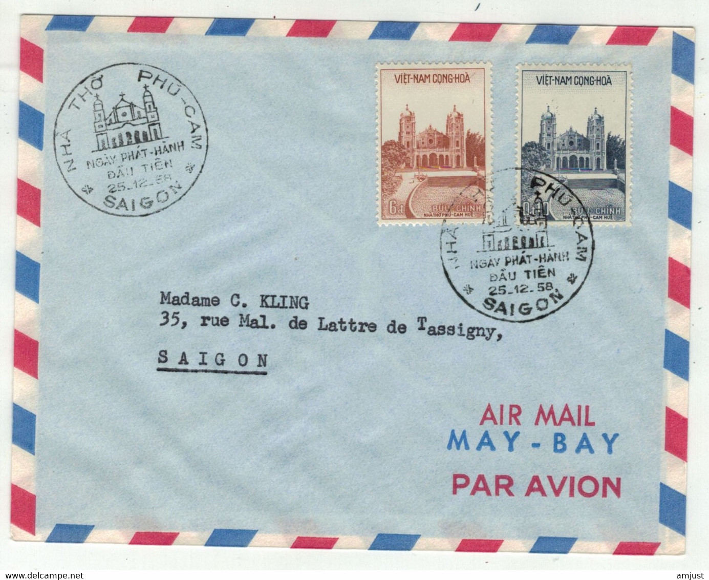 Viêt-Nam // Vietnam //  Lettre FDC  Pour Saigon - Viêt-Nam