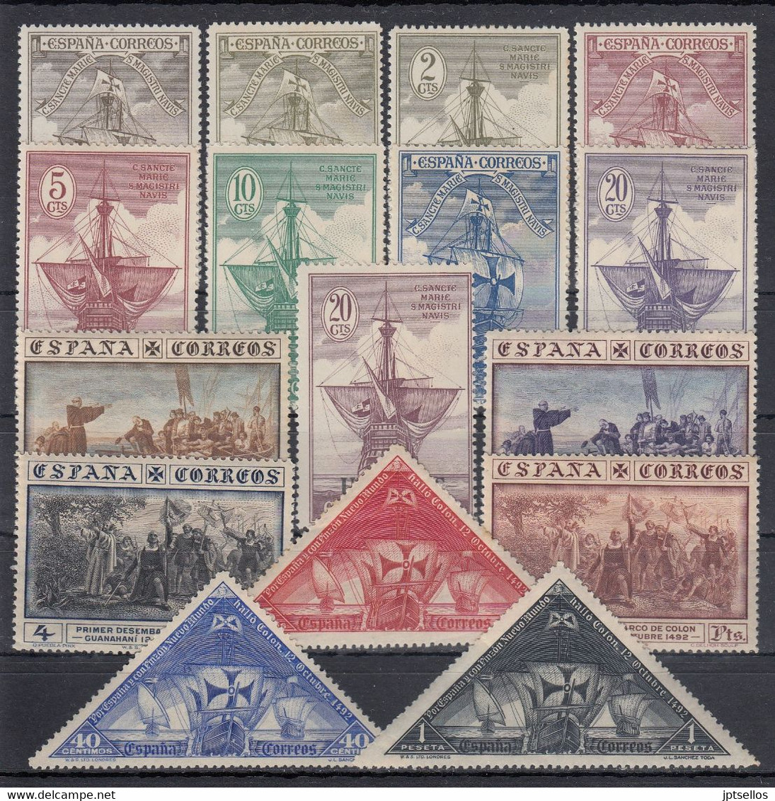 ESPAÑA 1930 Nº 531/546 NUEVO,SIN CHARNELA ,DESCUBRIMIENTO DE AMERICA - Unused Stamps