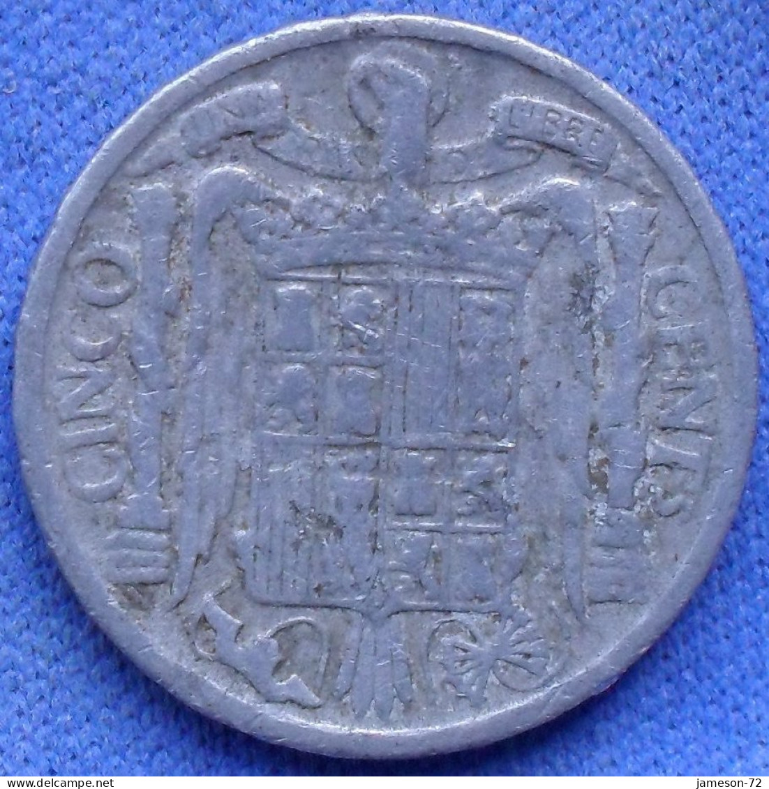 SPAIN - 5 Centimos 1945 KM# 765 Franco Dictatorship (1936-75) - Edelweiss Coins - 5 Centiemen
