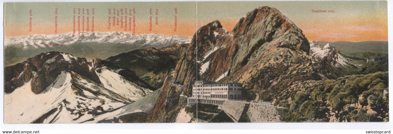 HOTEL PILATUS KULM Panorama Doppel-AK - Andere & Zonder Classificatie