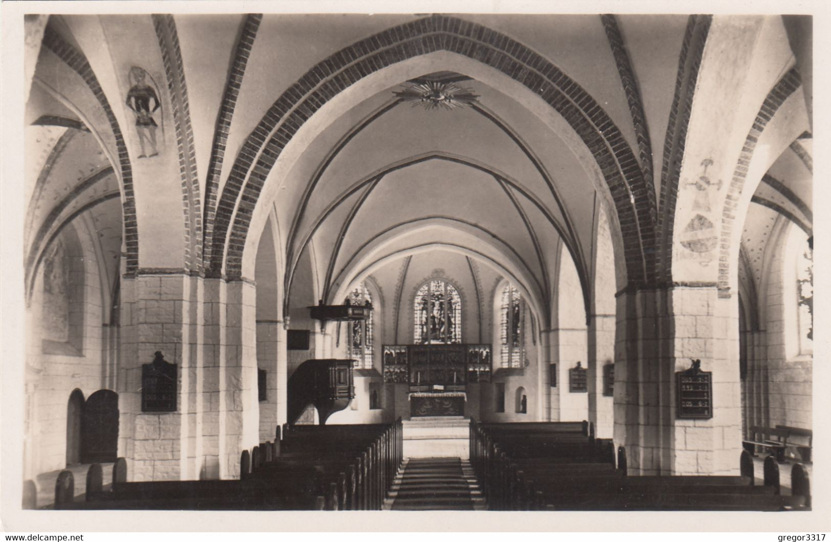3566) Ostseebad BURG - Insel FEHMARN - St. Nikoleikirche - Inneres - SEHR ALT !! - Fehmarn
