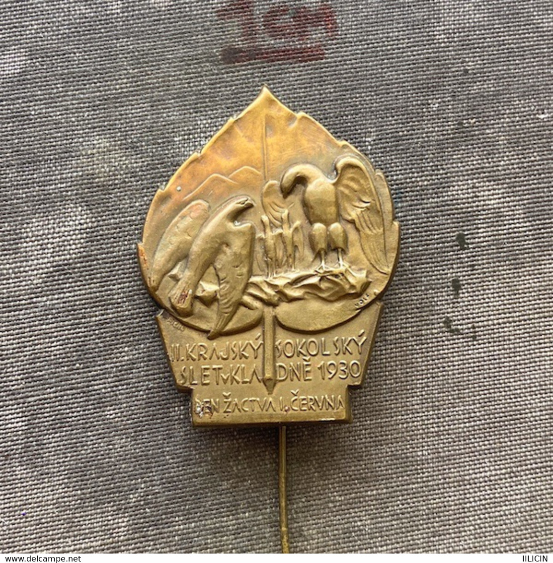 Badge Pin ZN010278 - Gymnastics Sokol Czechoslovakia 1930 - Gymnastique