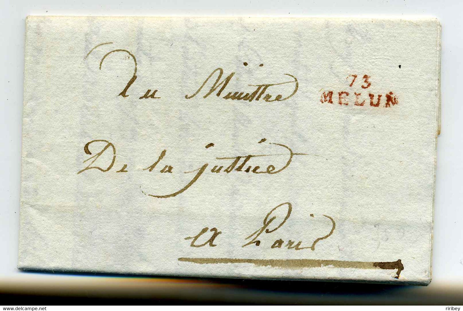 73 MELUN   / Dept De Seine Et Marne / Pluviose An 4 / Commissaire Du Directoire Executif Pour Le Ministre De La Justice - 1701-1800: Precursors XVIII