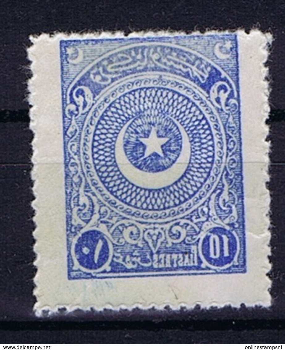 Turkey Mi 842  Isf 1156 1924 MH/*, Mit Falz, Avec Charnière, Double Print At Back RR - Unused Stamps