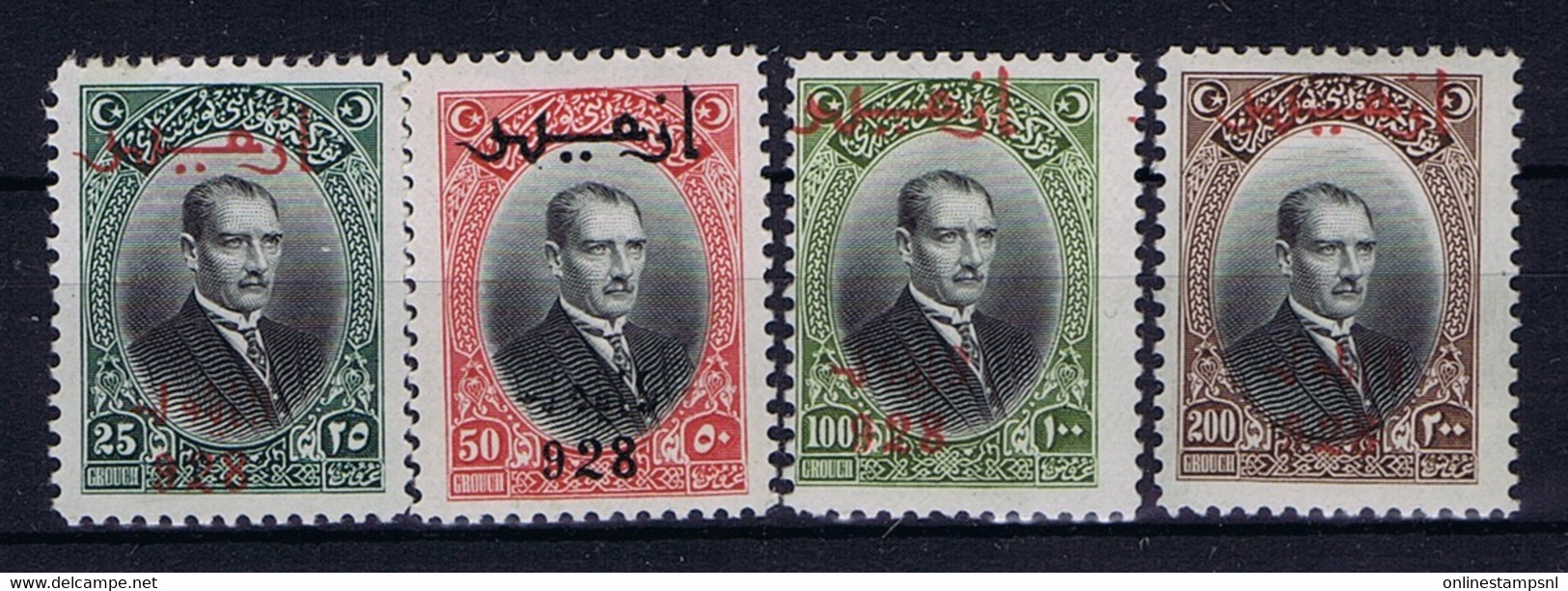 Turkey Mi 878 - 881  Isf 1198 - 1201 1928 MH/*, Mit Falz, Avec Charnière - Unused Stamps