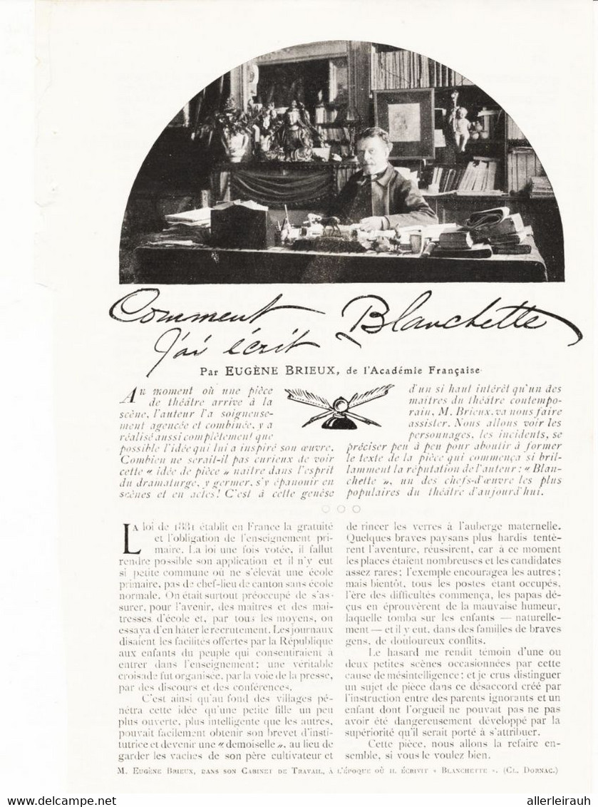 Comment Blanchette /  Article,  Pris D`un Magazine / 1910/1911 - Other & Unclassified