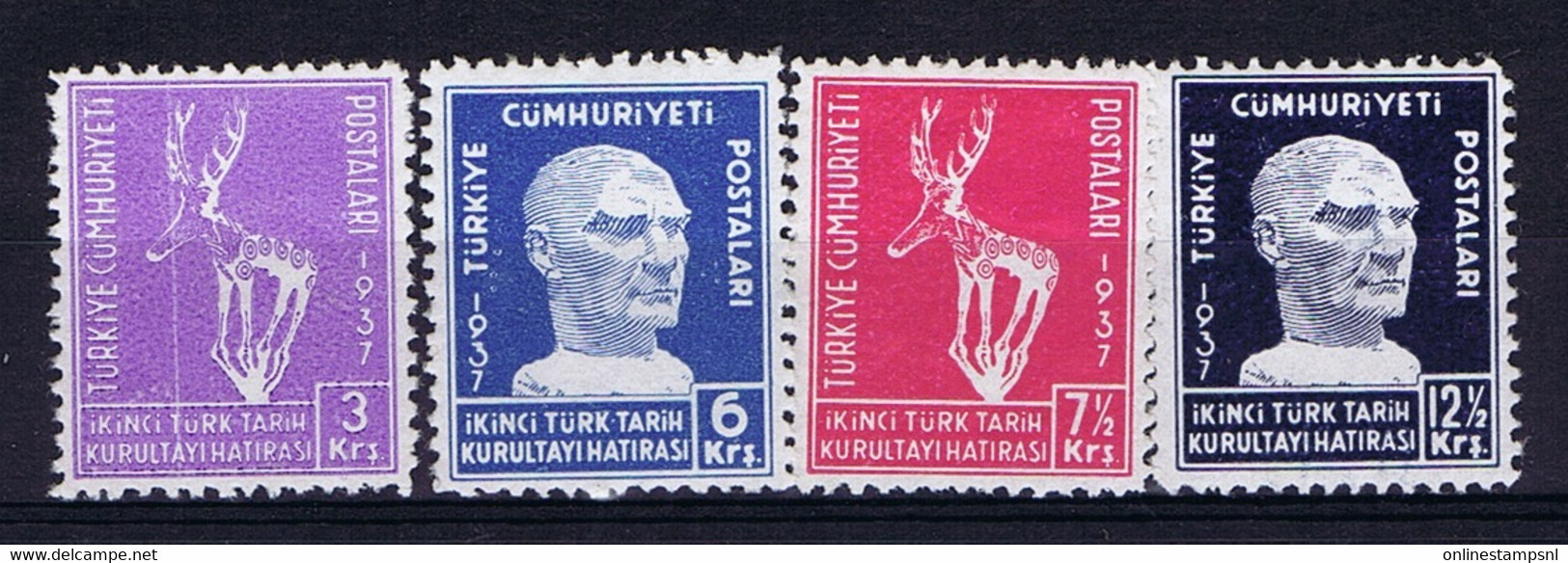 Turkey Mi 1010 - 1013  Isfi  1354 - 1357 1937  Mint Never Hinged, New Without Hinge. Postfrisch - Ungebraucht