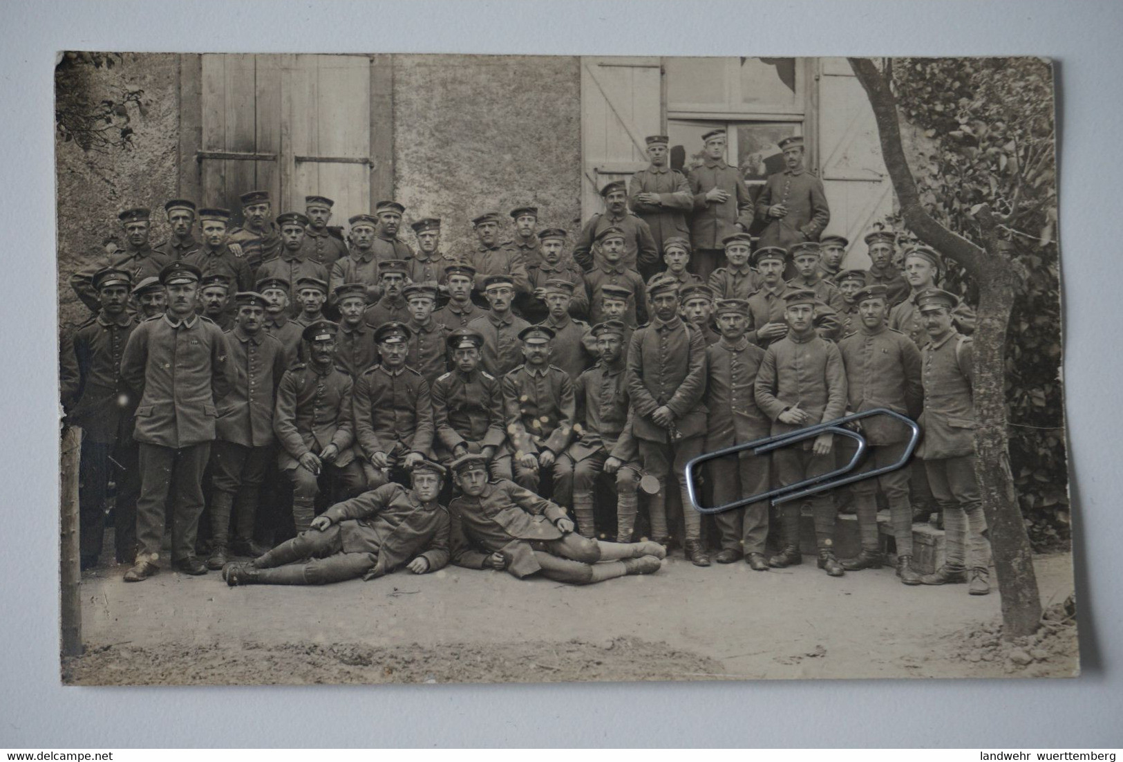 Foto-AK: Infanterie-Regiment Nr. 78 / Mein Bataillons-Stoßtrupp Stosstrupp / Juni 1918 Gebiet Noyon Chateau-Salins - Guerra 1914-18