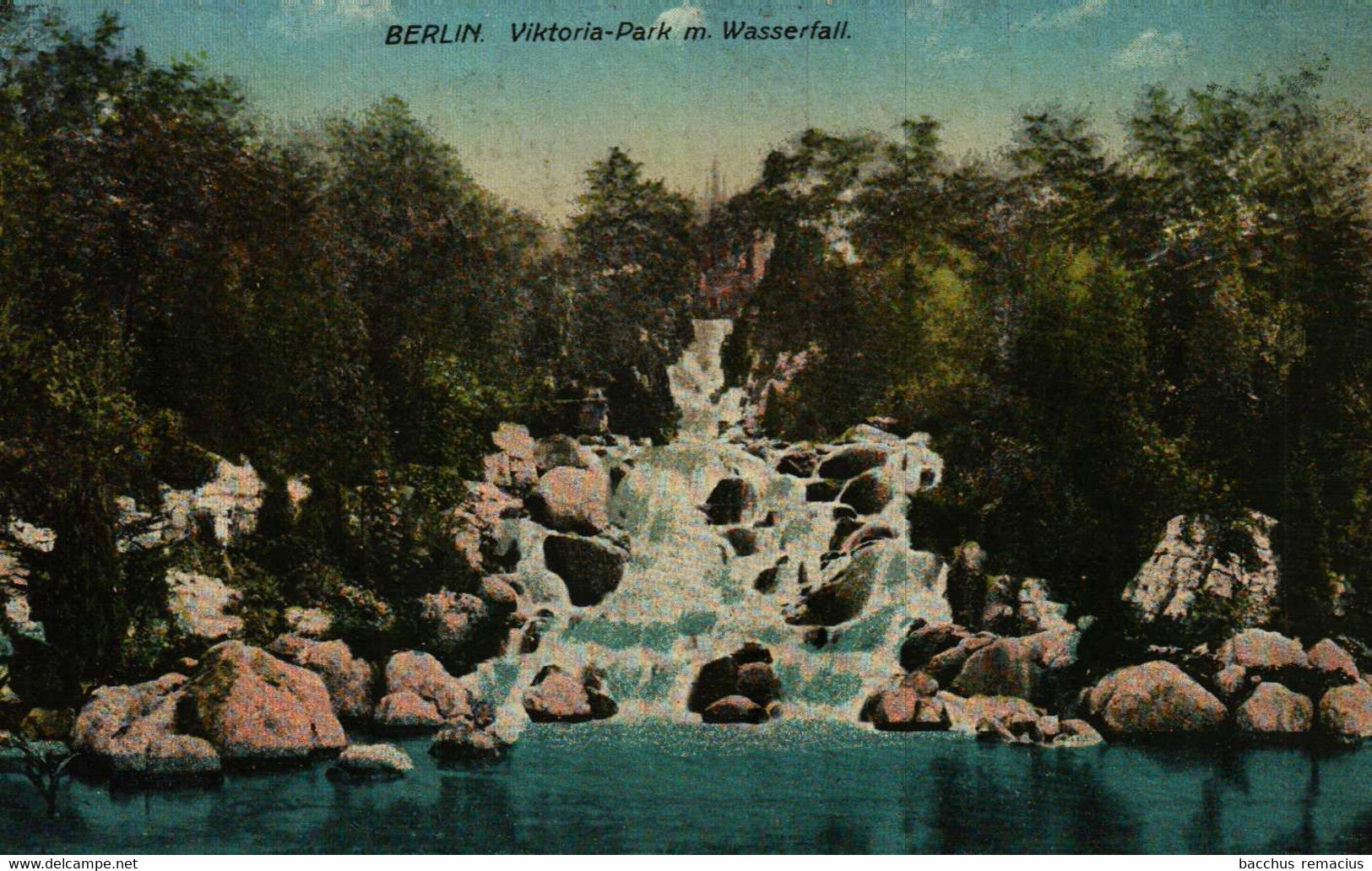 BERLIN   Viktoria-Park M.Wasserfall  Interessante Poststempel    Mit Nachgebühr - Friedrichshain