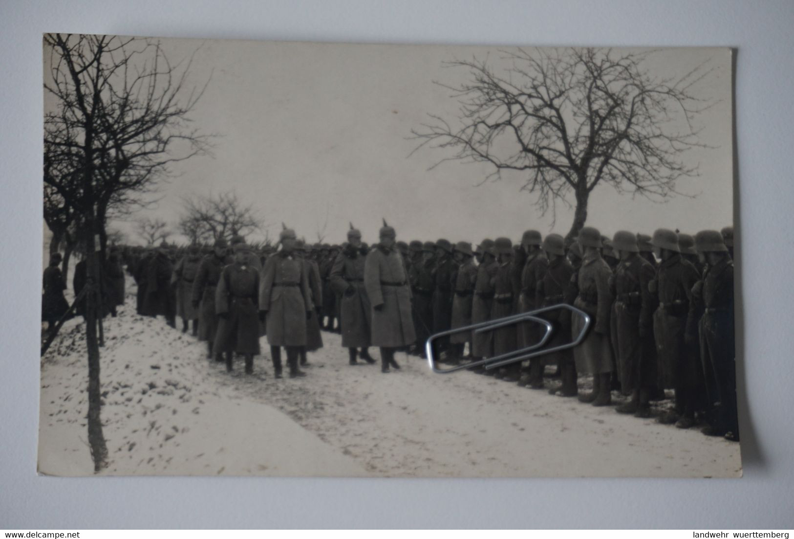 Foto-AK: Infanterie-Regiment Nr. 78 / Ostermontag 1918 Truppenparade Kaiser Wilhelm II ? General Orden Pour Le Merite - Guerra 1914-18